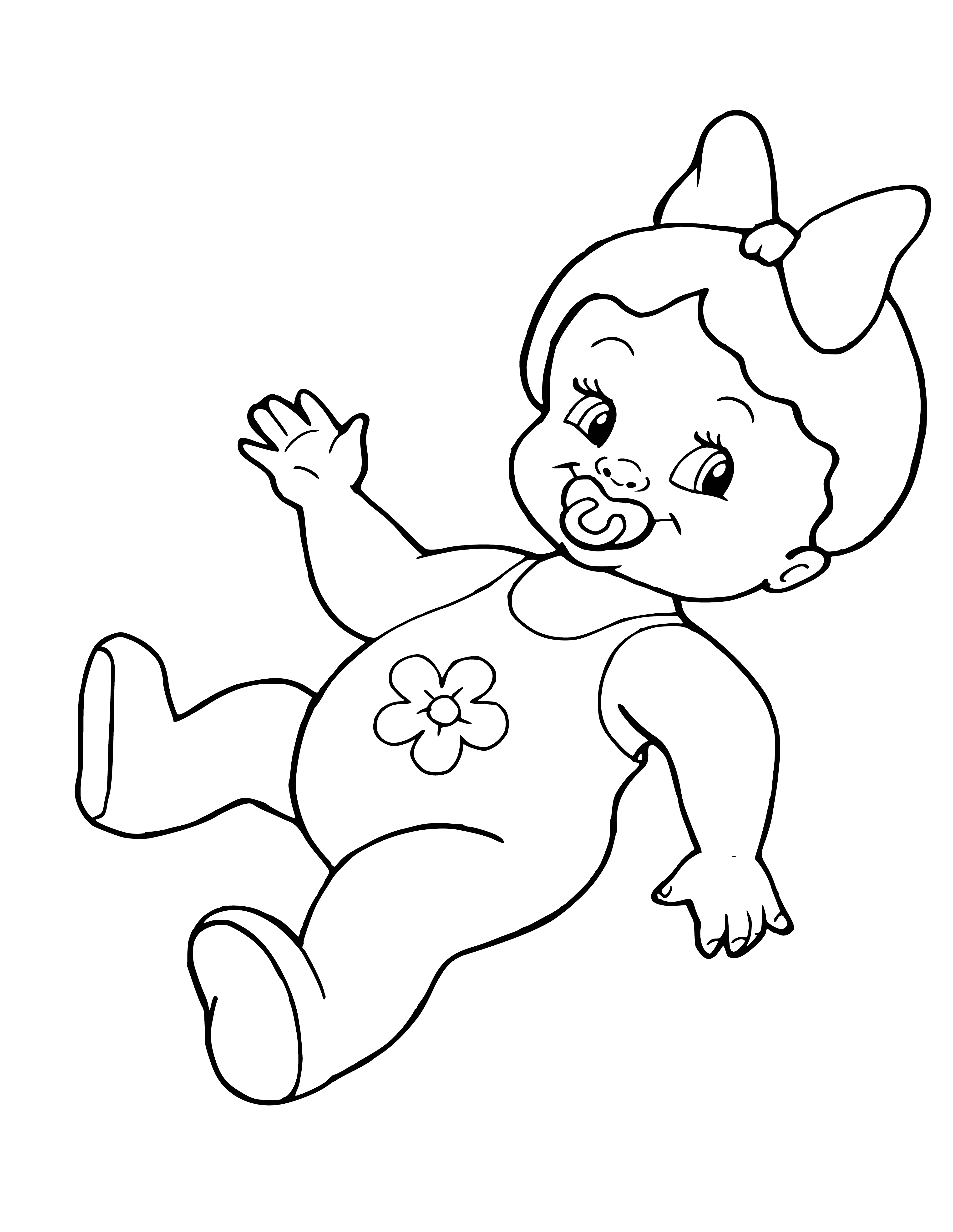 Dummy doll coloring page
