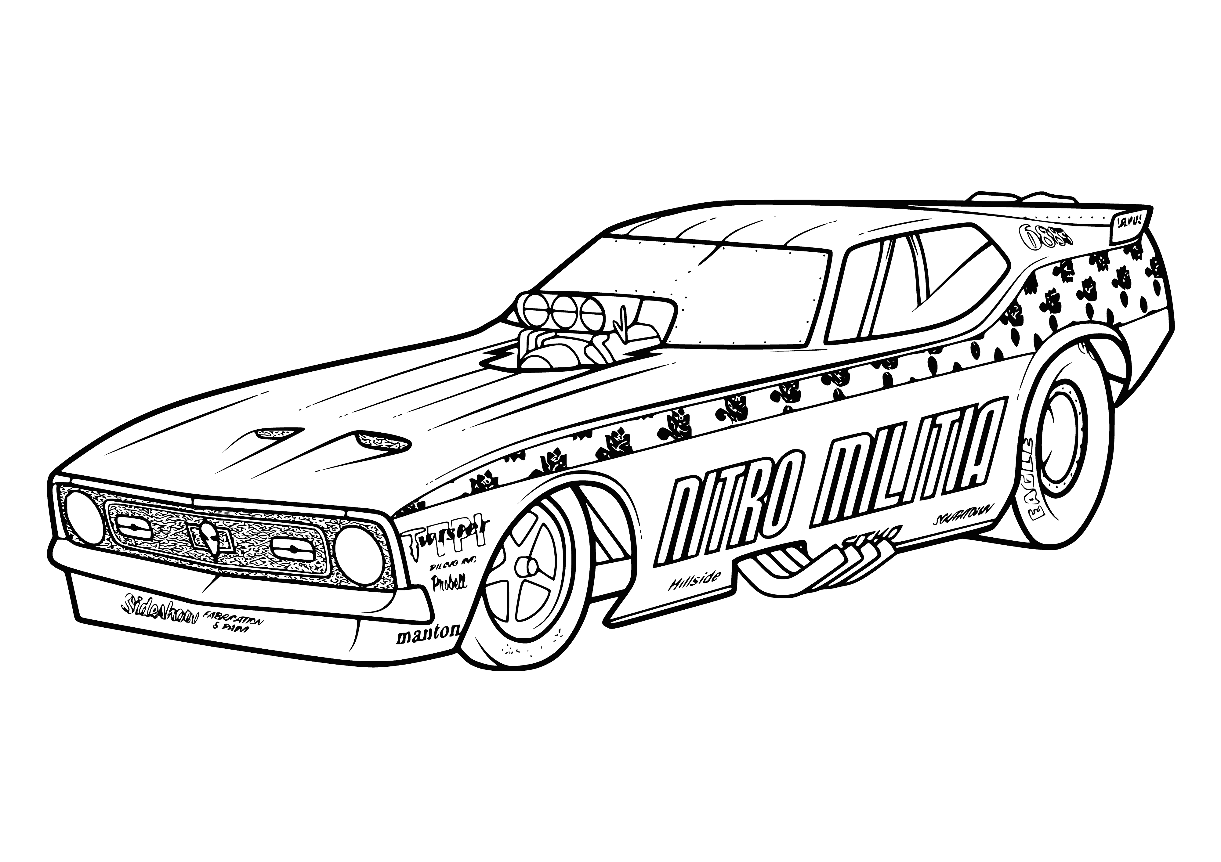 Sport Car coloring page