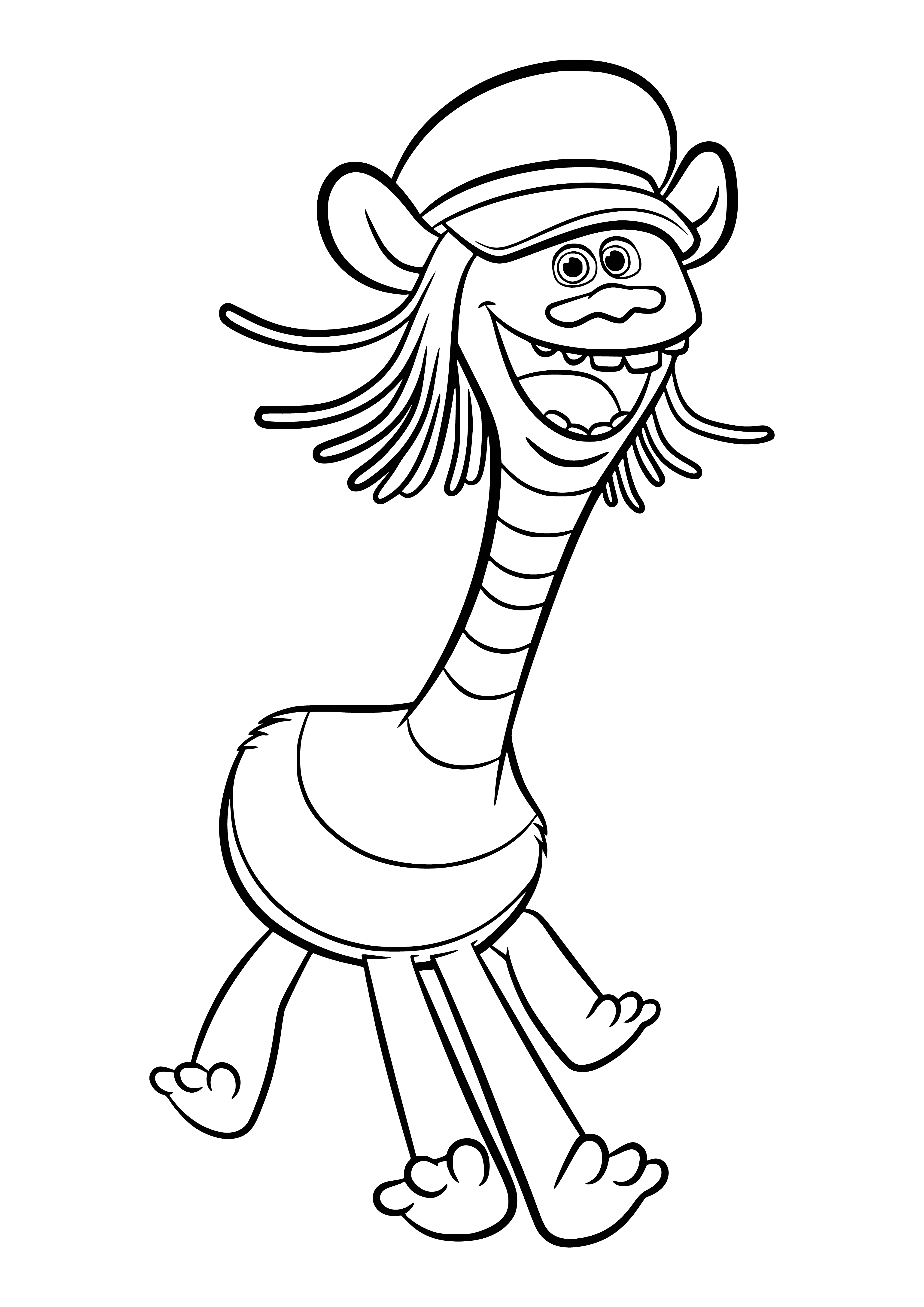 Troll Cooper coloring page