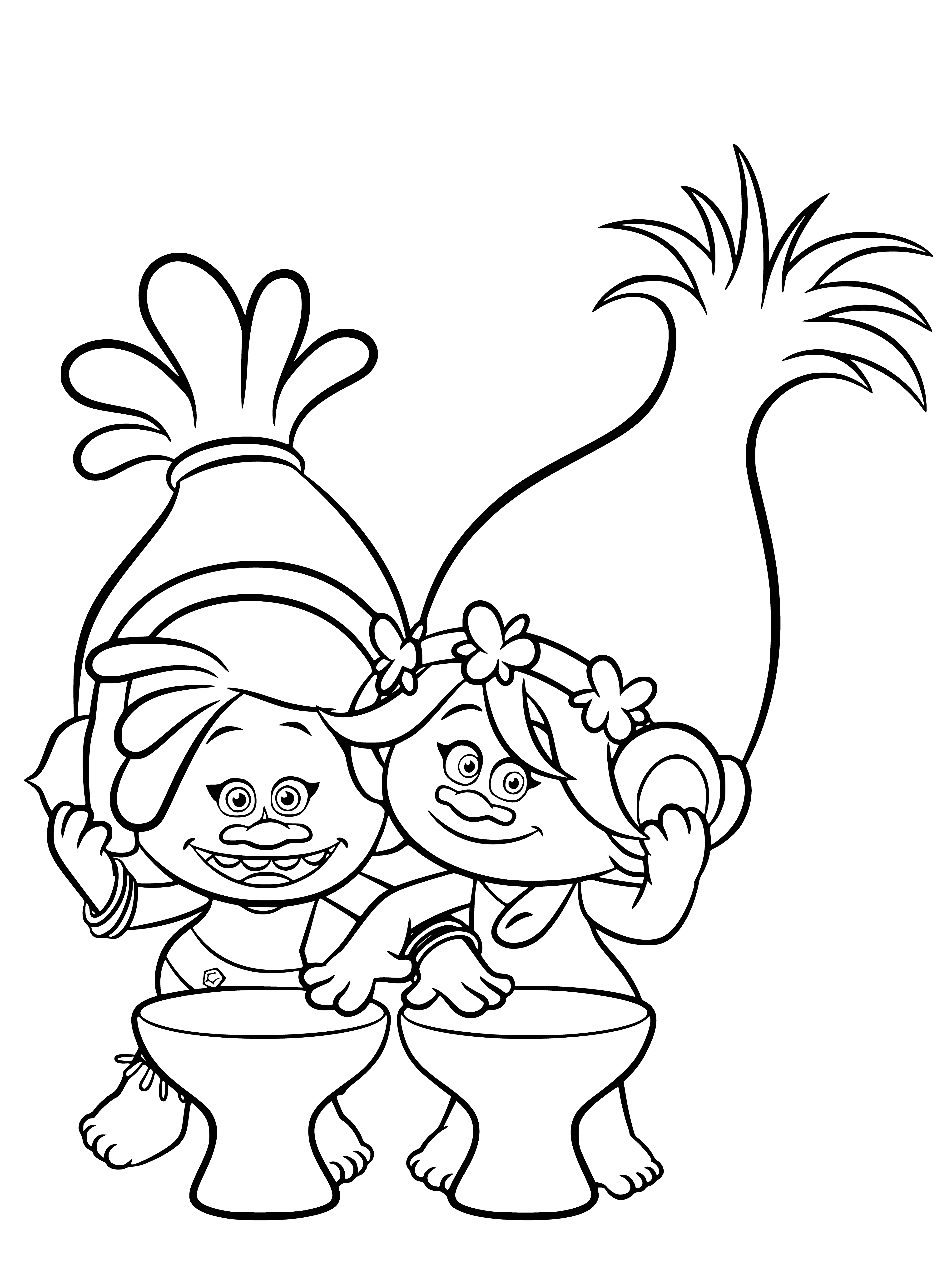 DJ Sounds and Princess Rosette coloring page