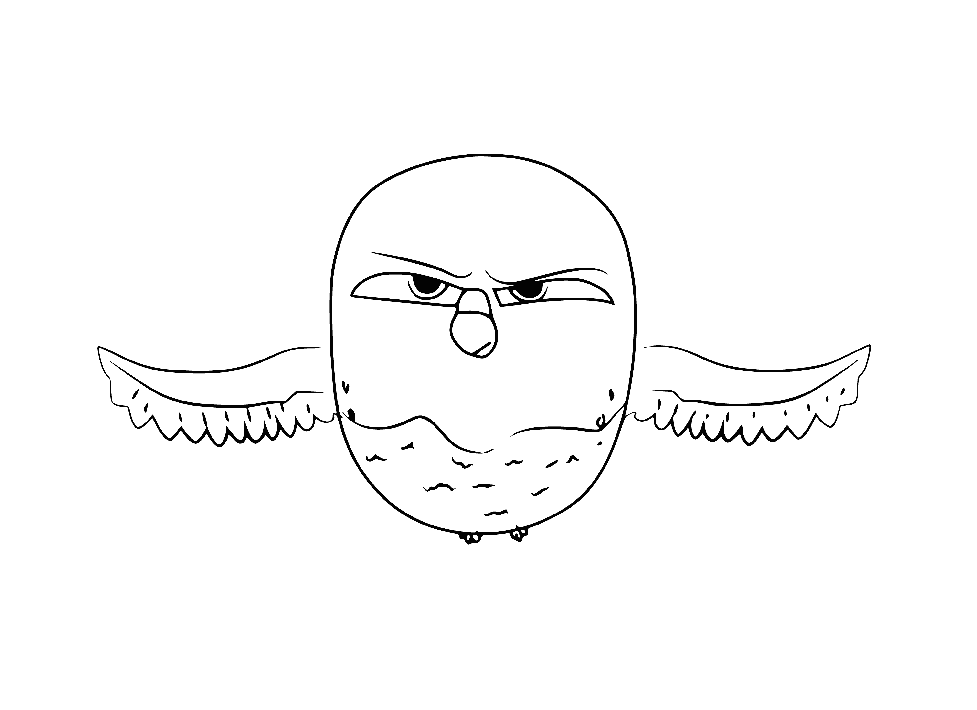 Parrot Pea coloring page