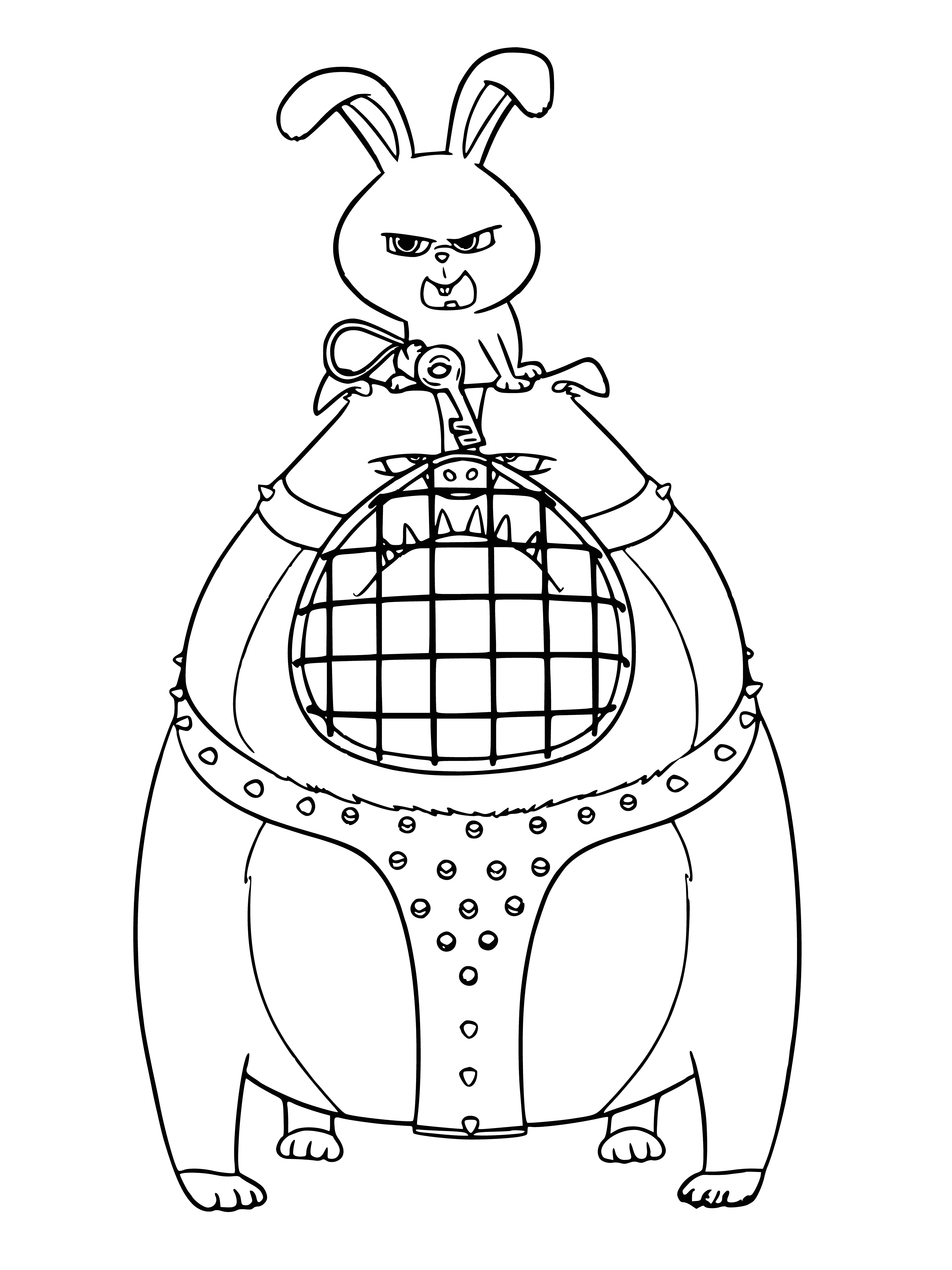 Beastly underground coloring page