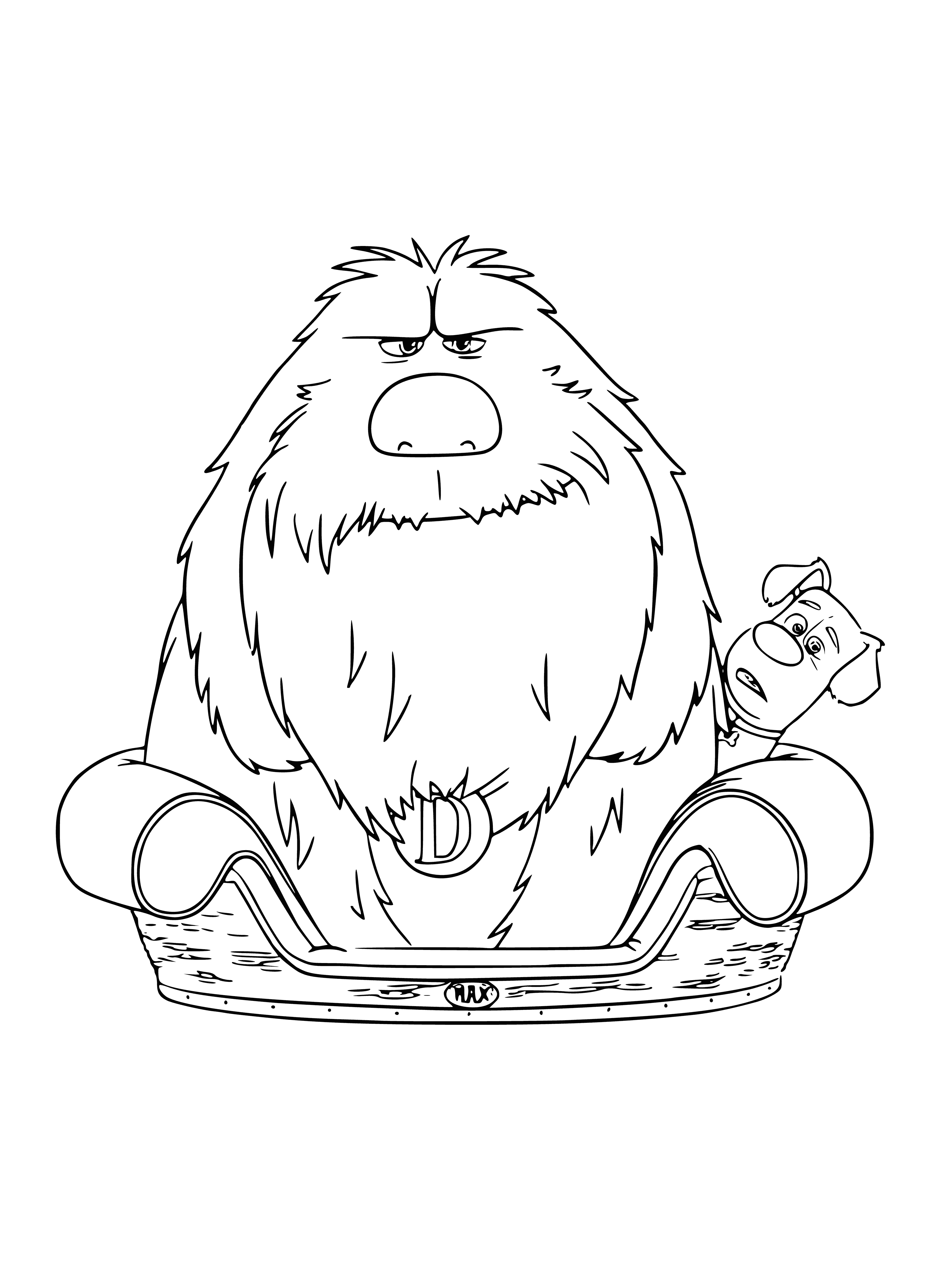 Duke and Max coloring page