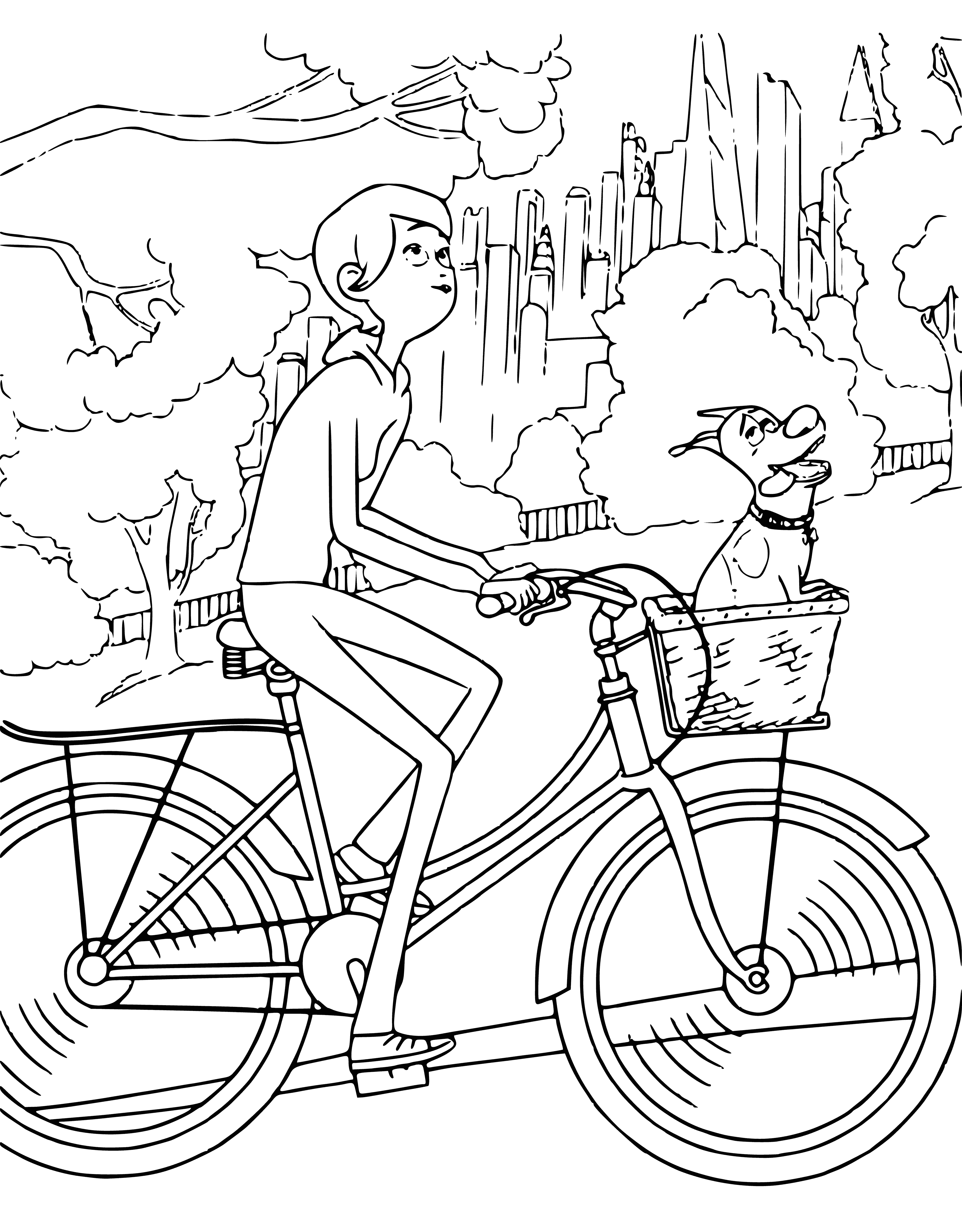 Katie and Max coloring page