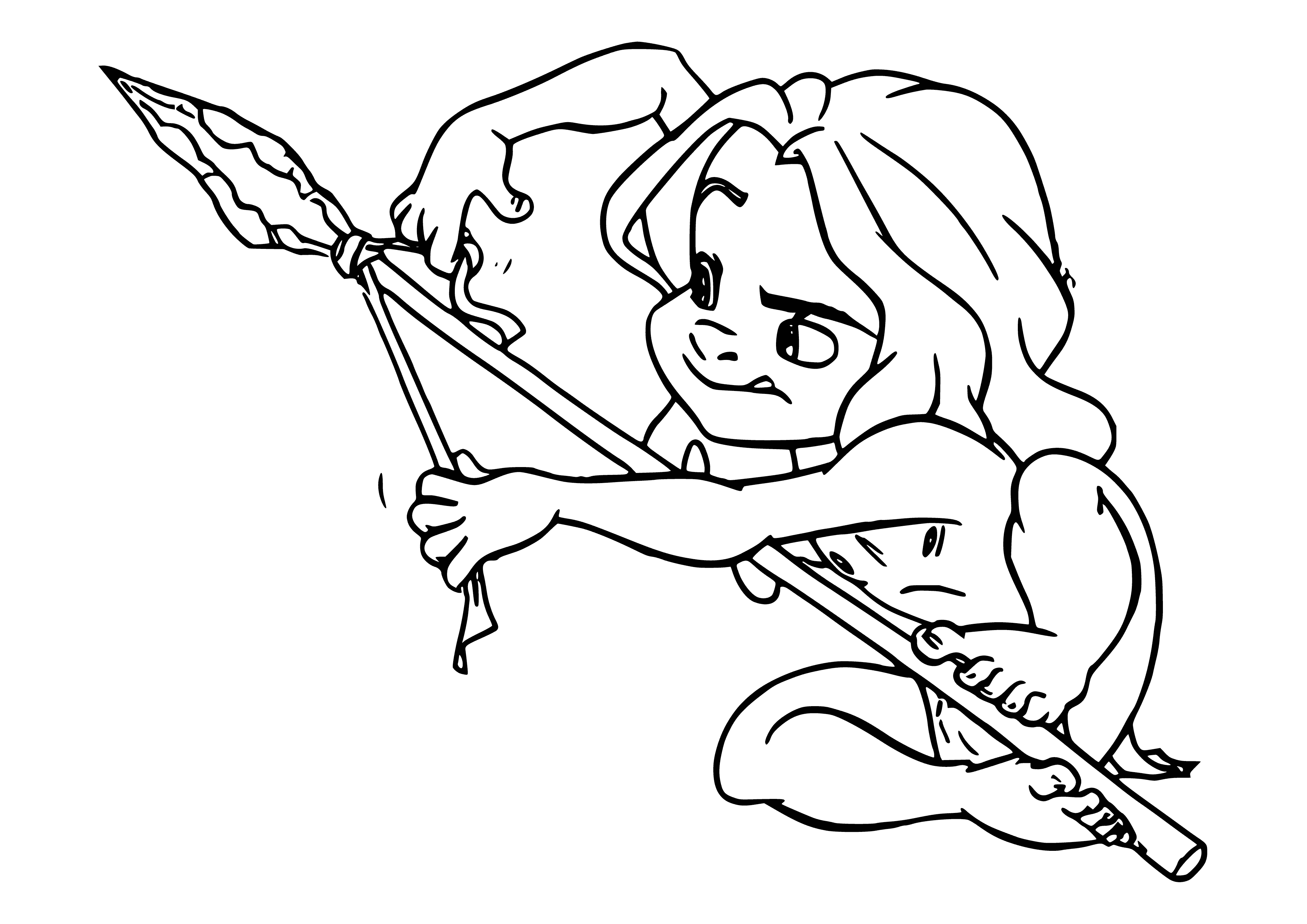 Baby Tarzan coloring page