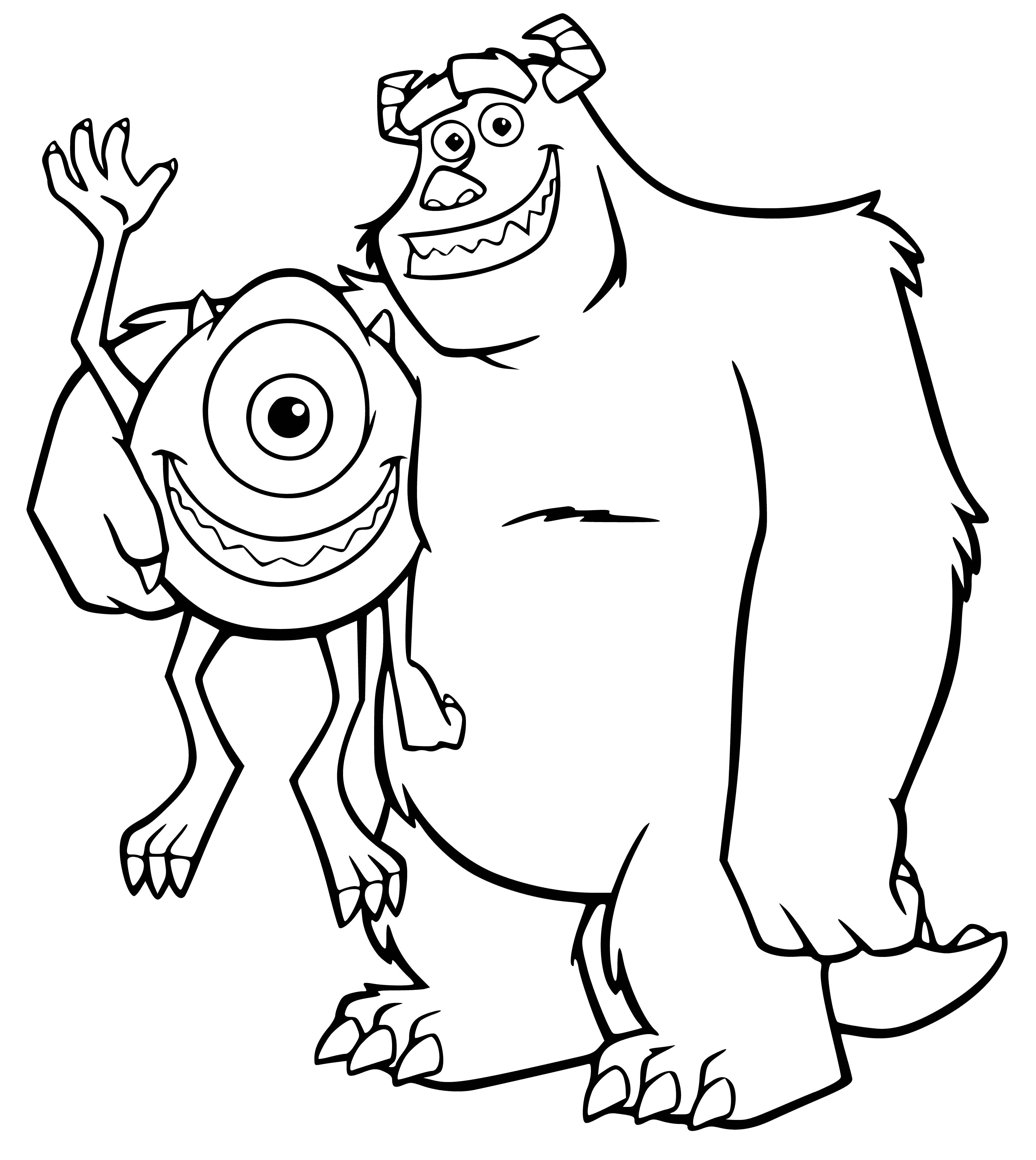 Mike and Sally coloring page