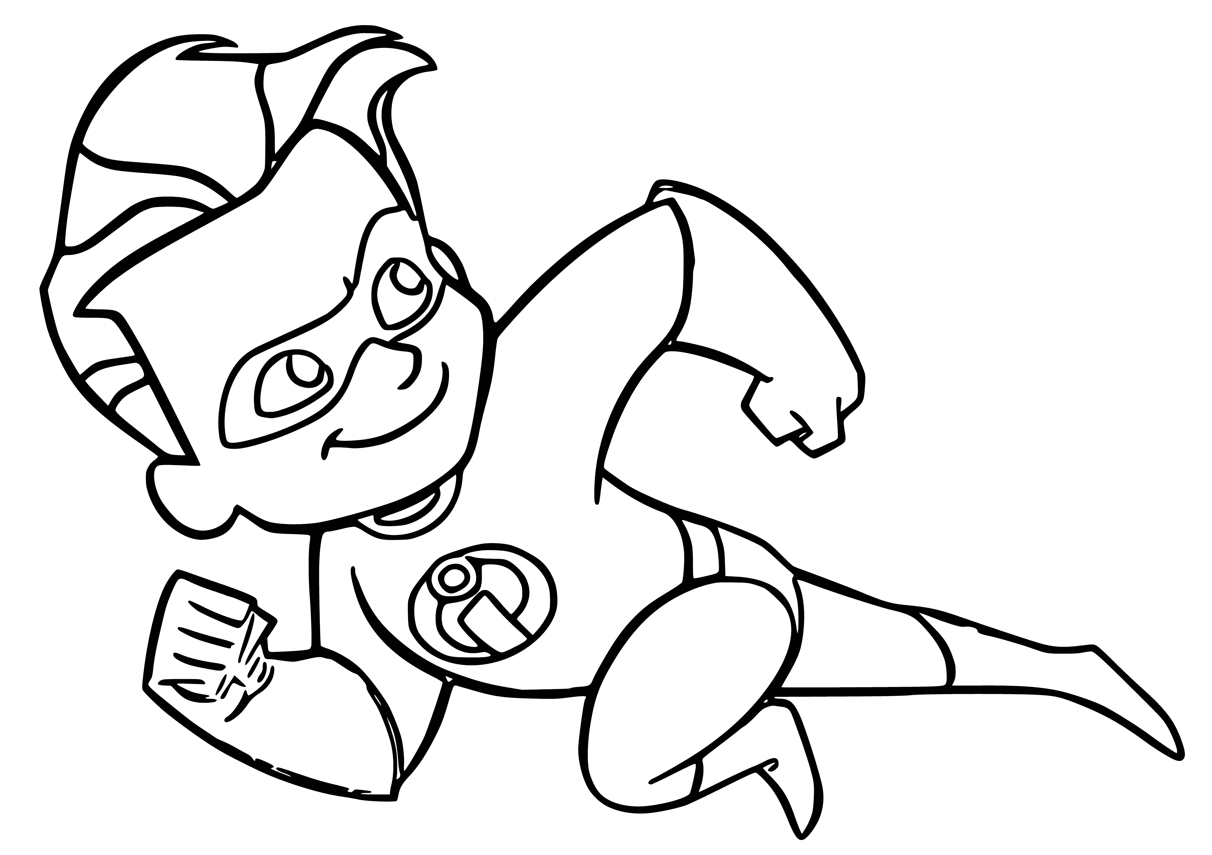 Superfast Shastik coloring page