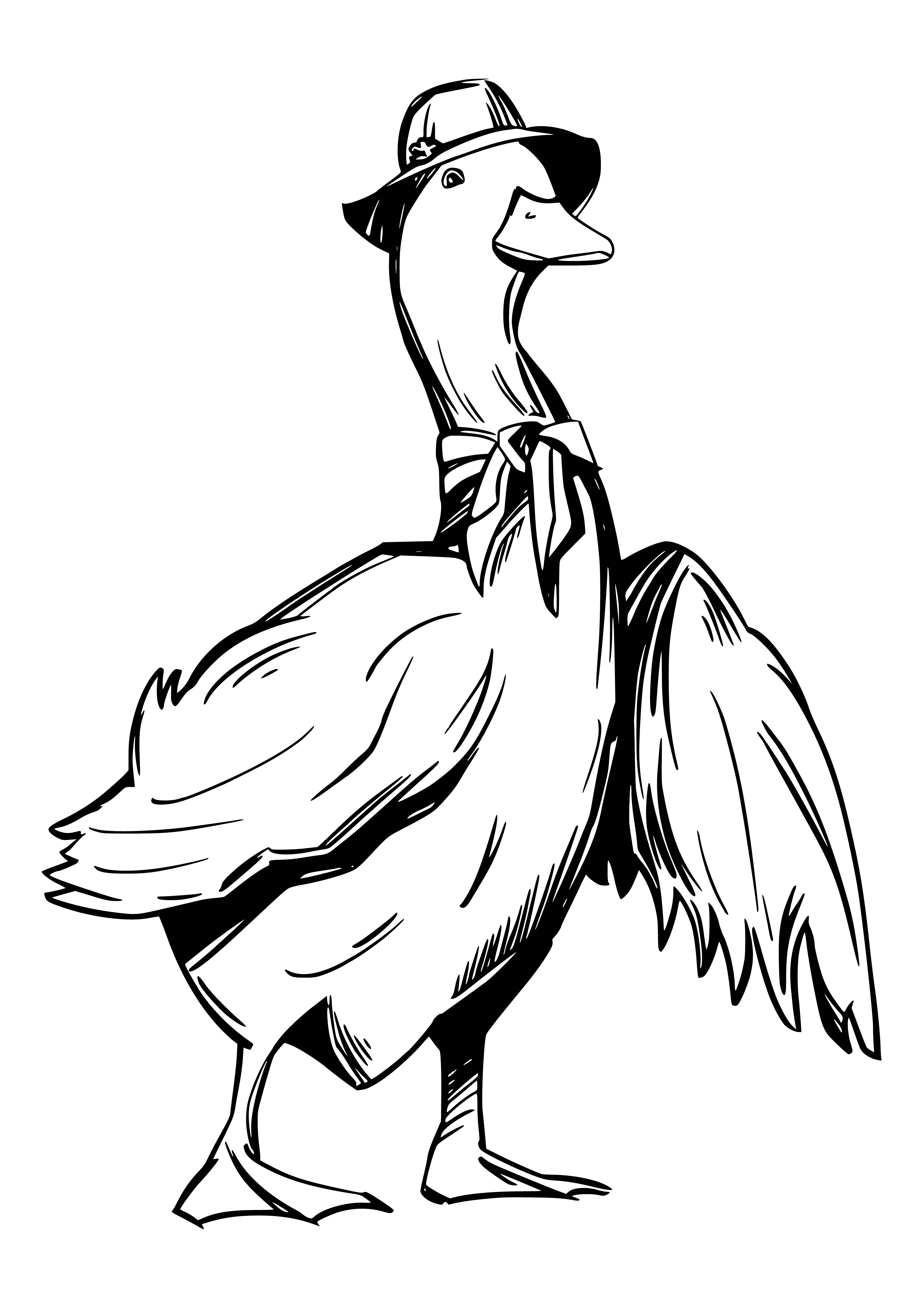Jemima duck coloring page