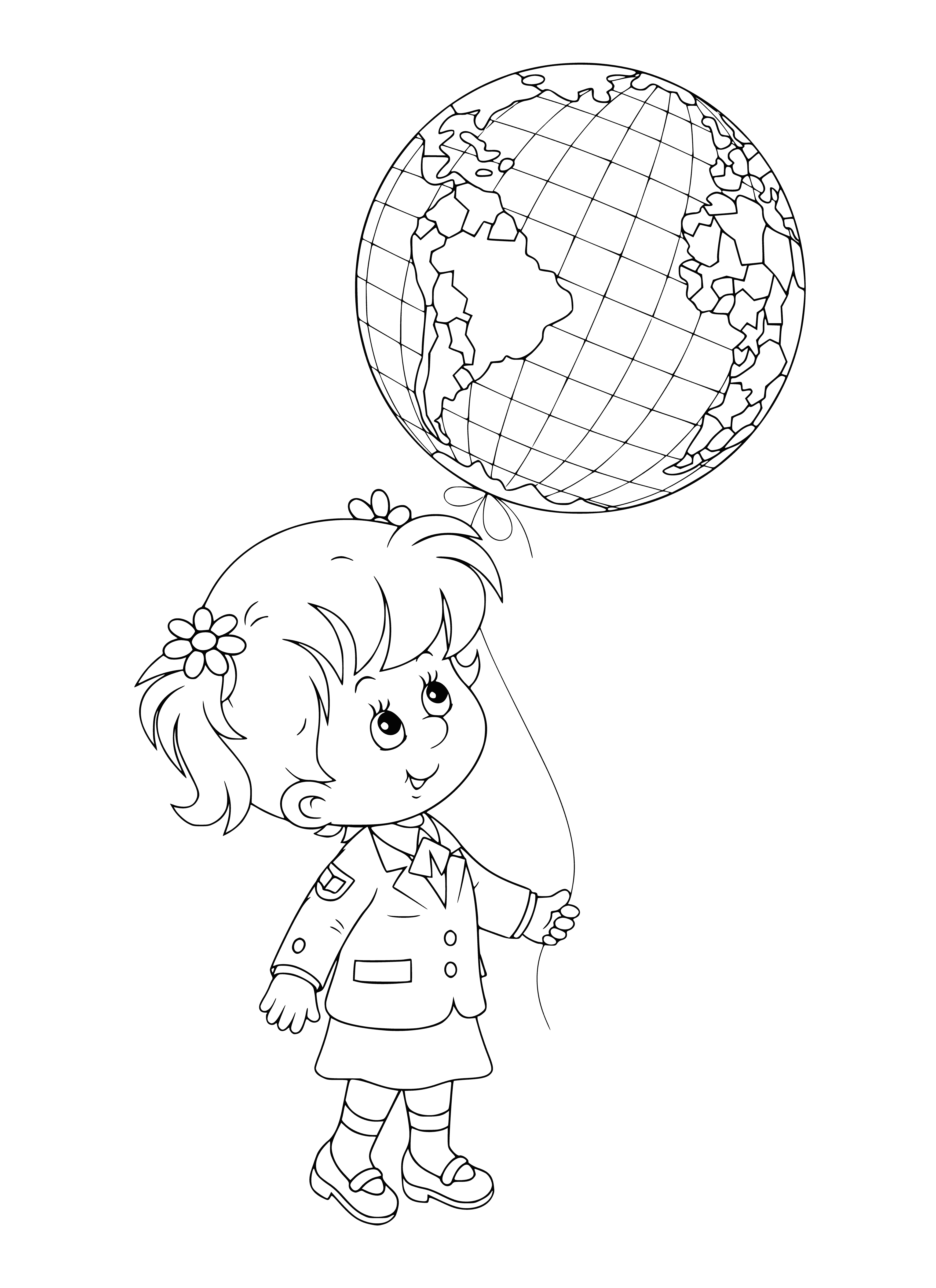 Knowledge Day coloring page