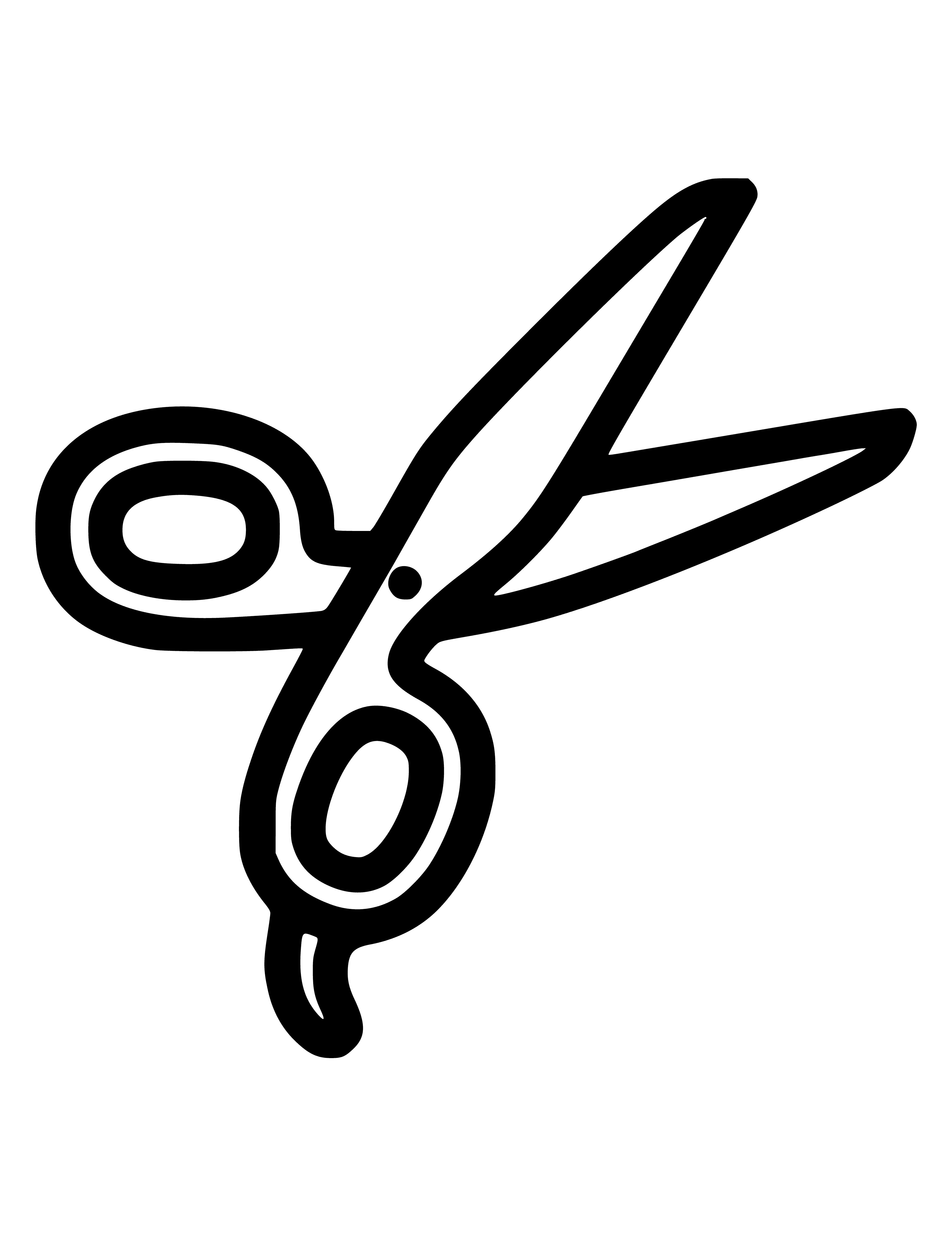 coloring page: into pieces. 

Scissors for cutting paper, cloth, etc. into pieces using two metal blades with a gap between them.
