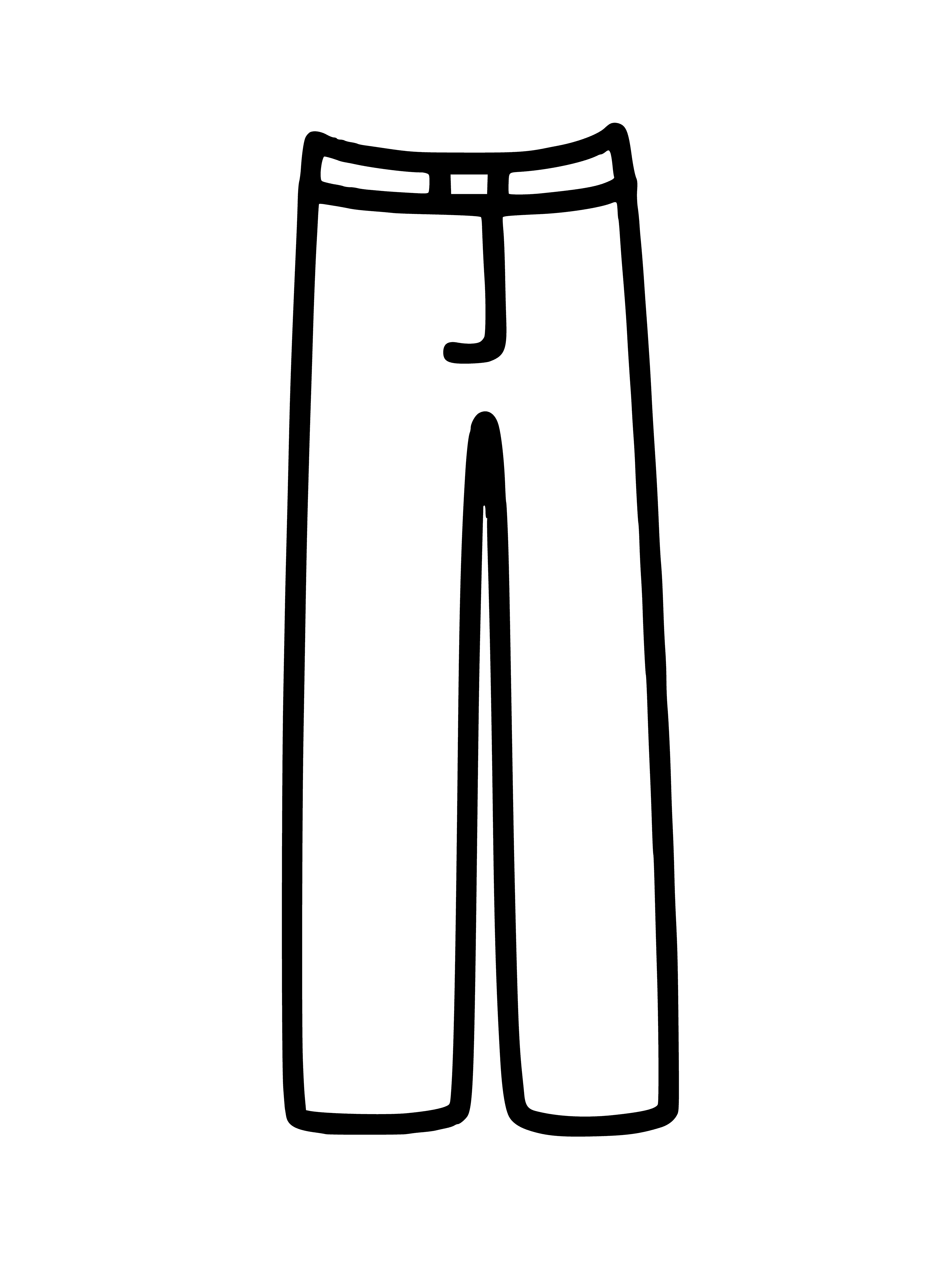 Pants coloring page
