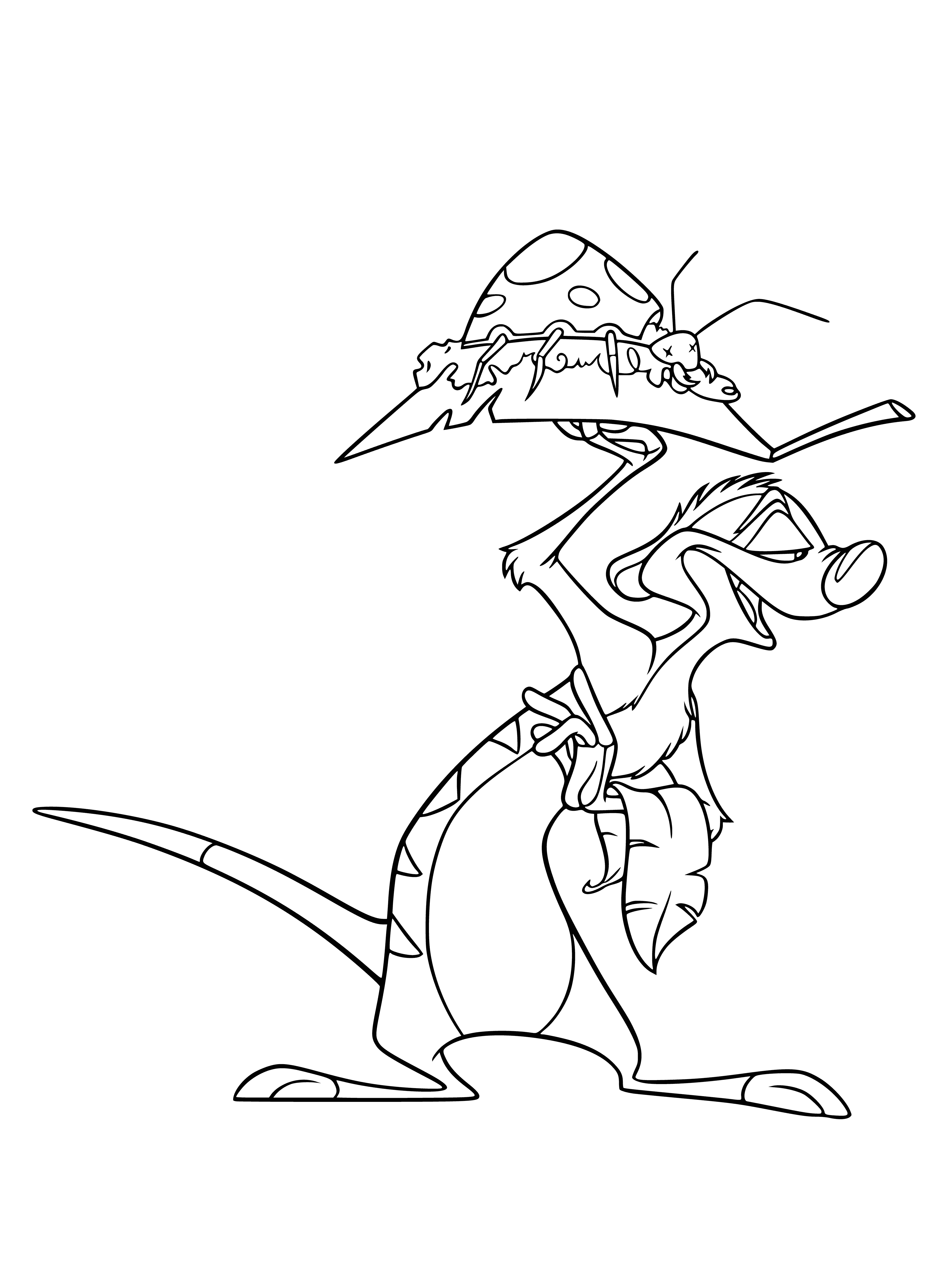 Mongoose Timon coloring page