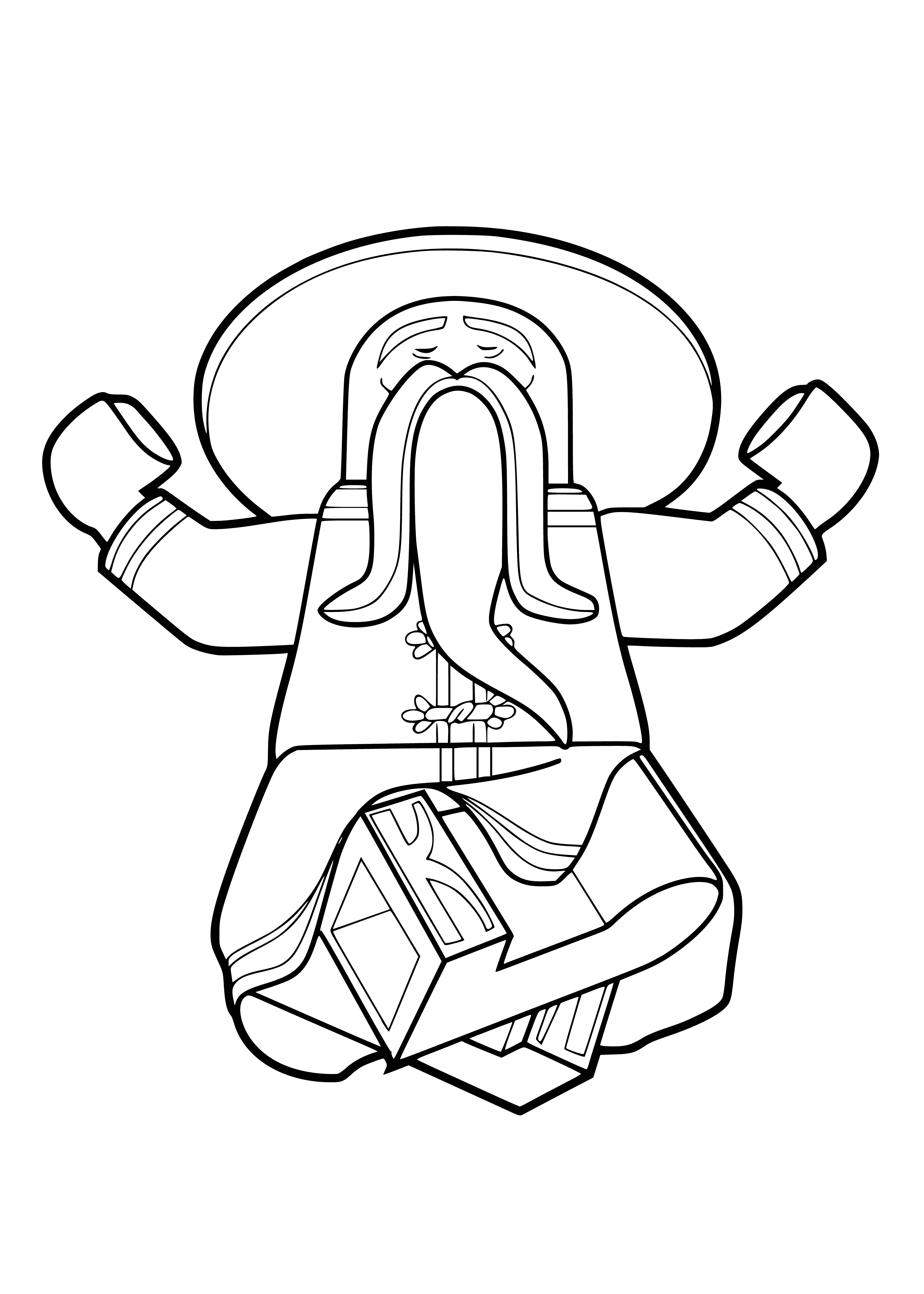 Teacher coloring page