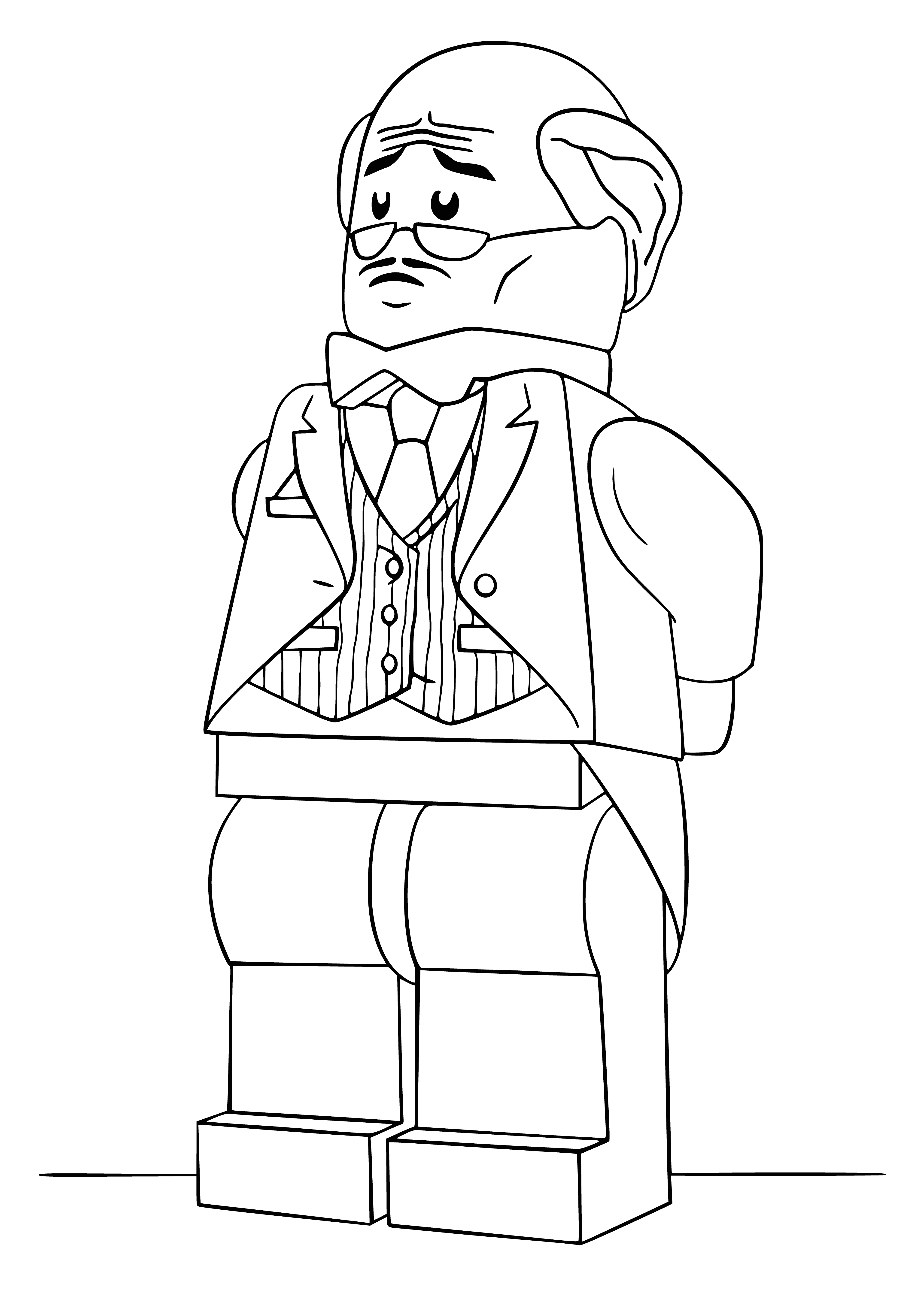 Butler Alfred coloring page