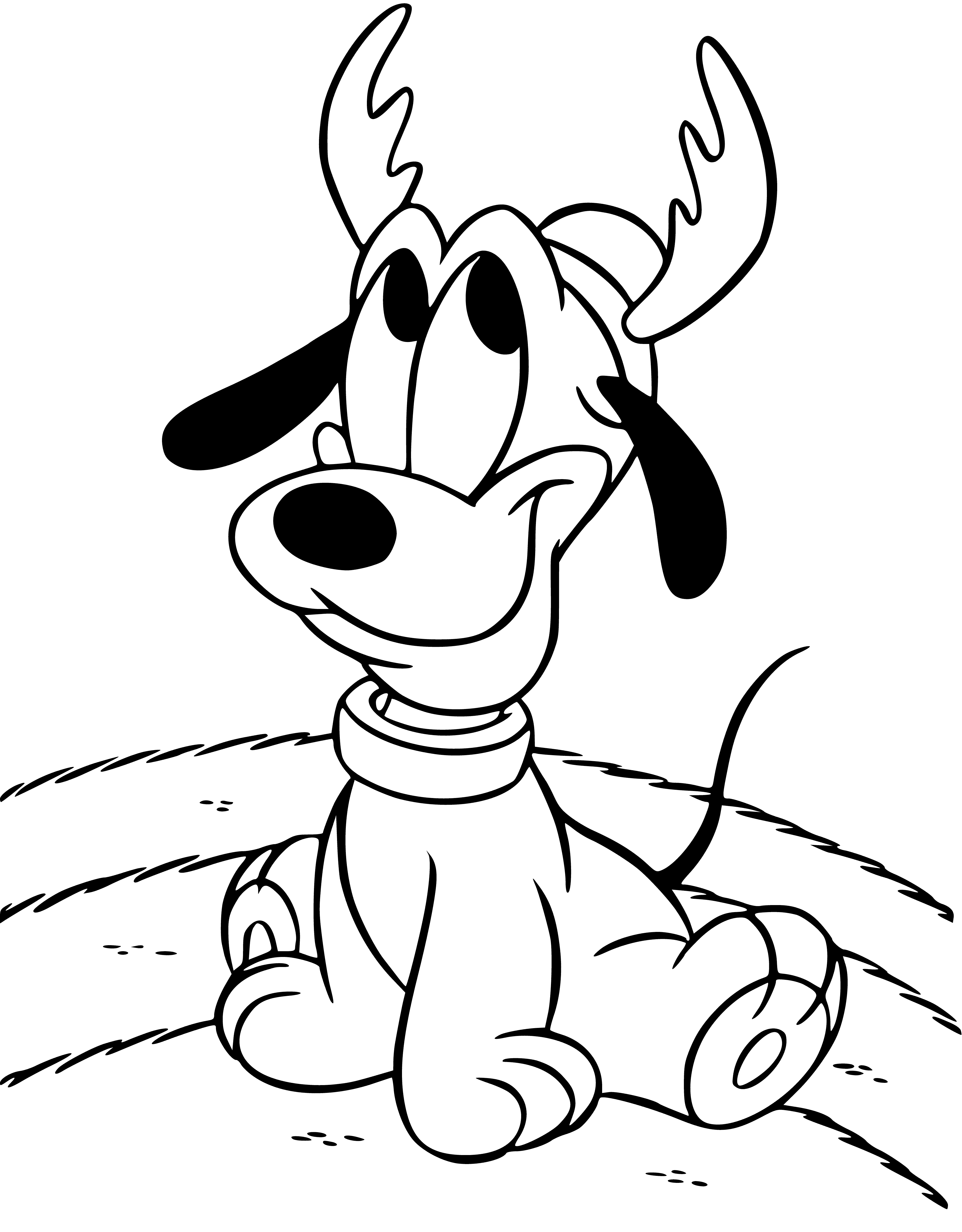 Pluto de hond kleurplaat