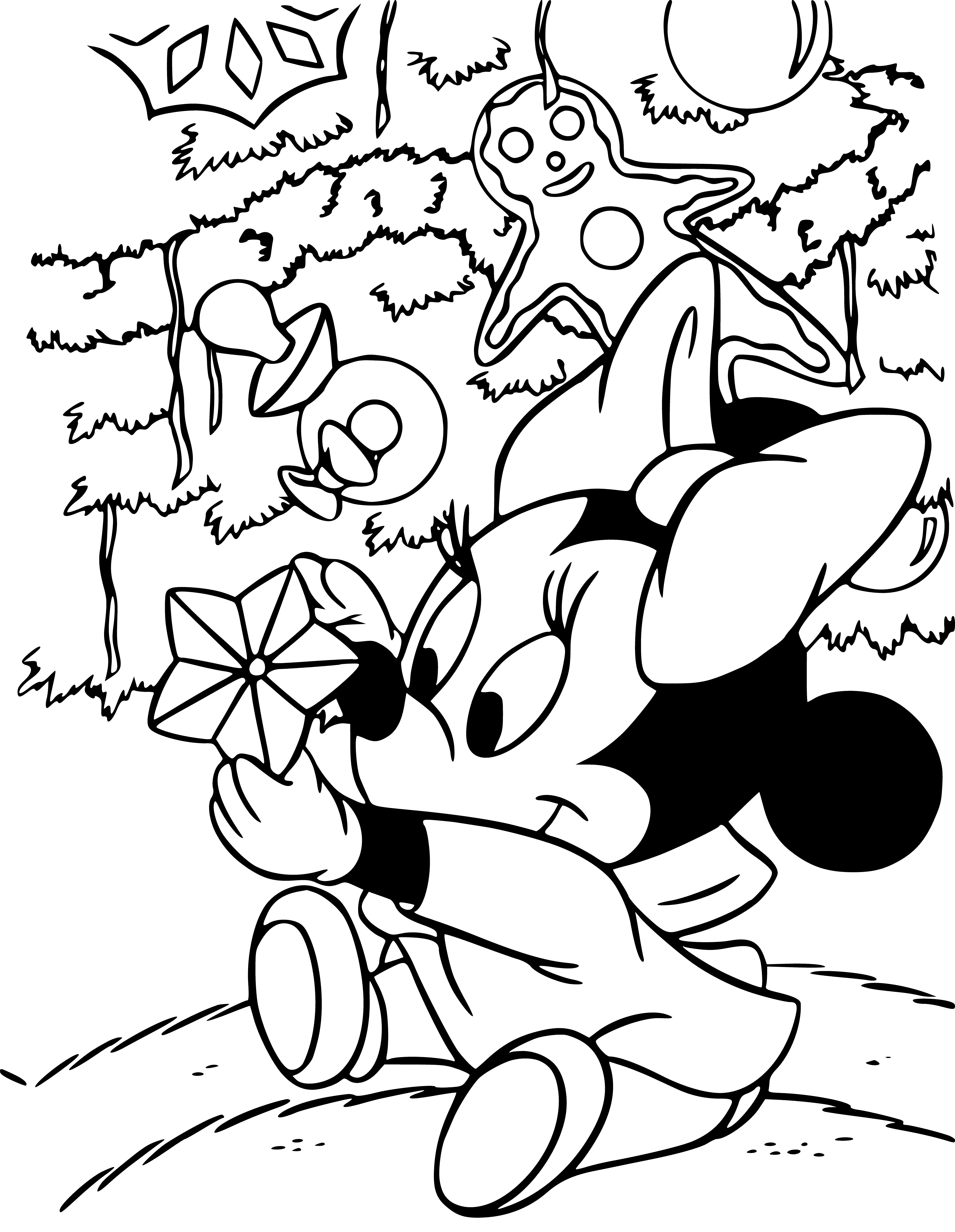 Minnie Mouse página para colorear