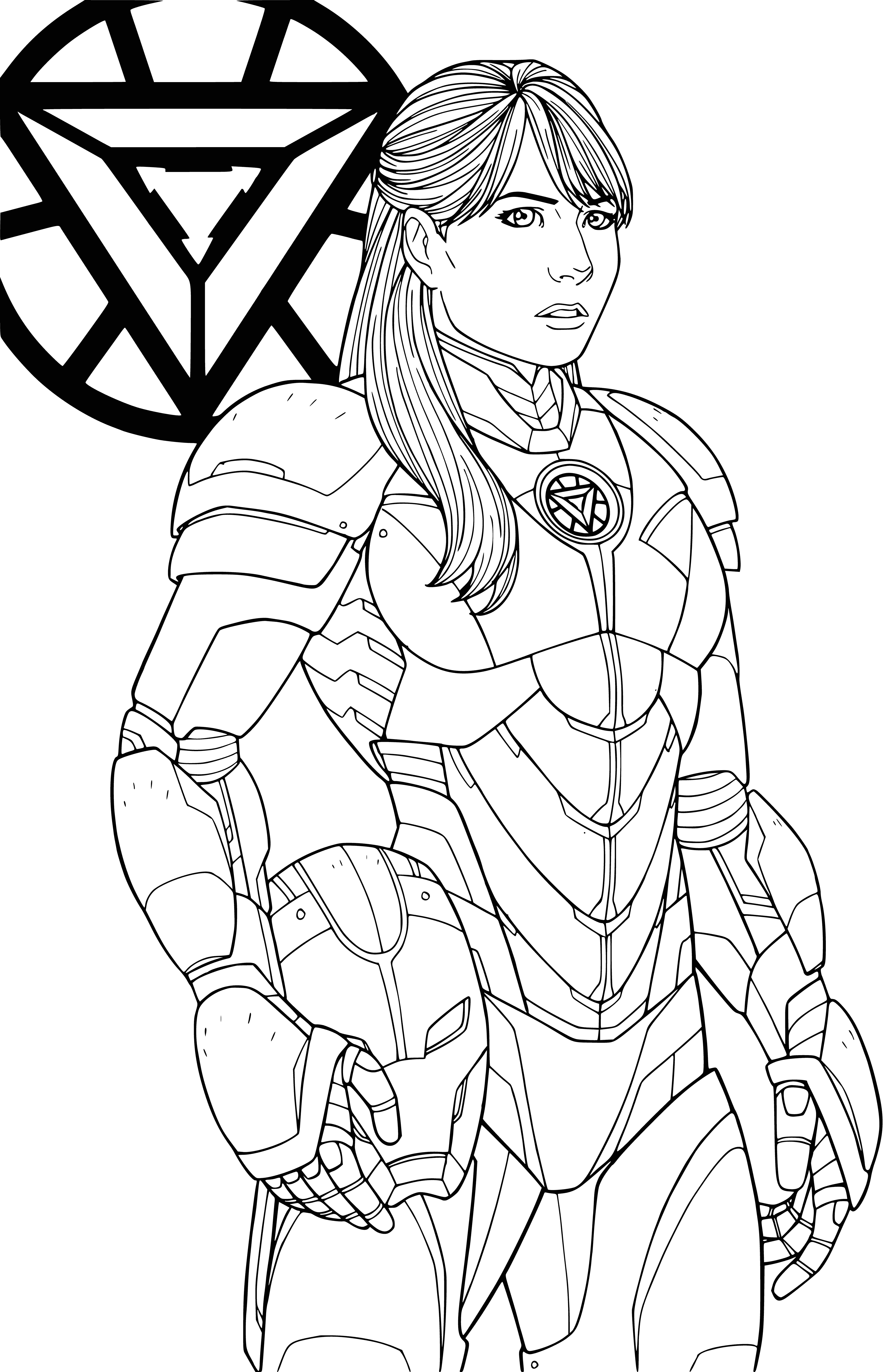 Pepper Potts coloring page