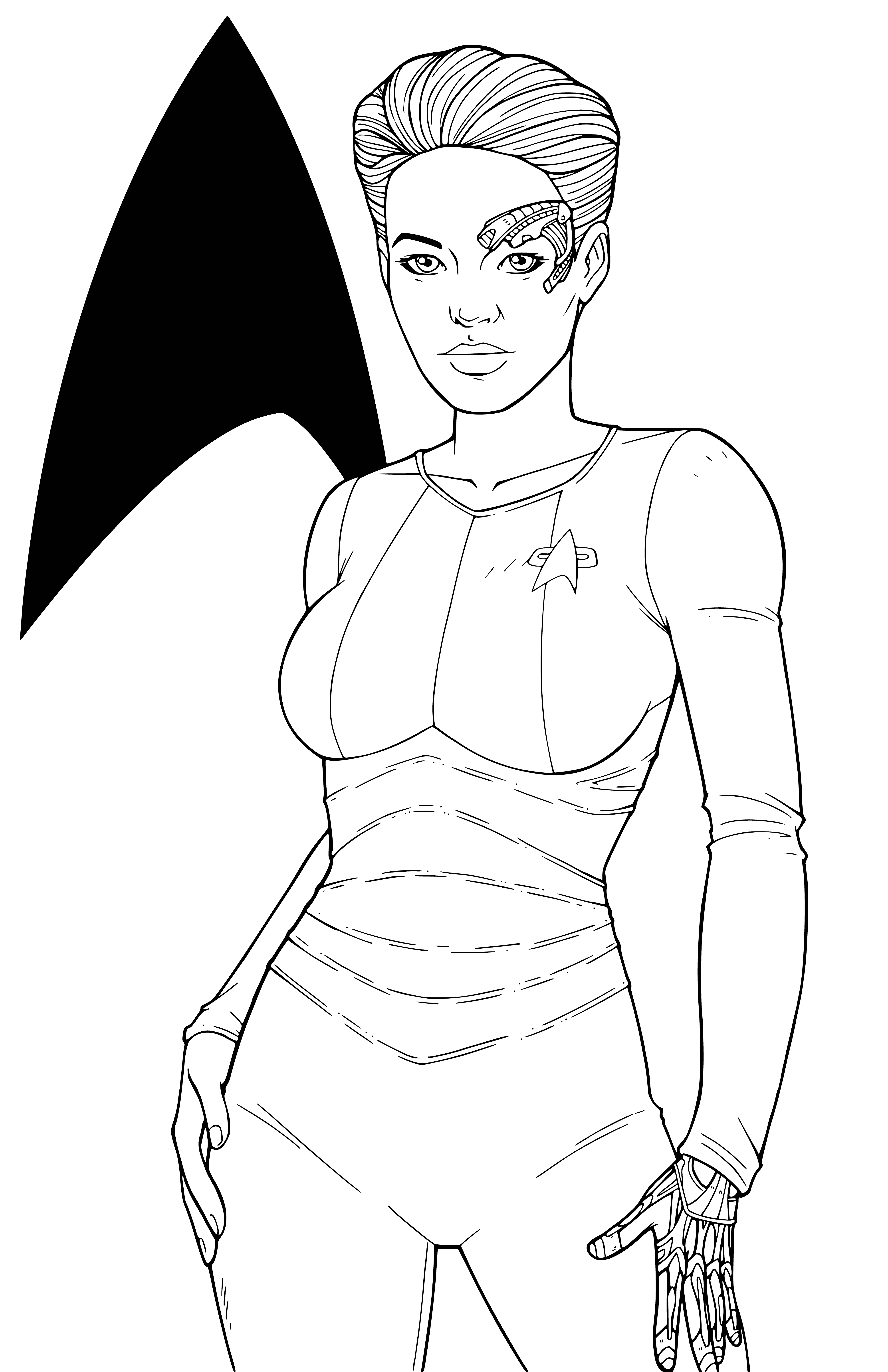 Seventh of Nine coloring page