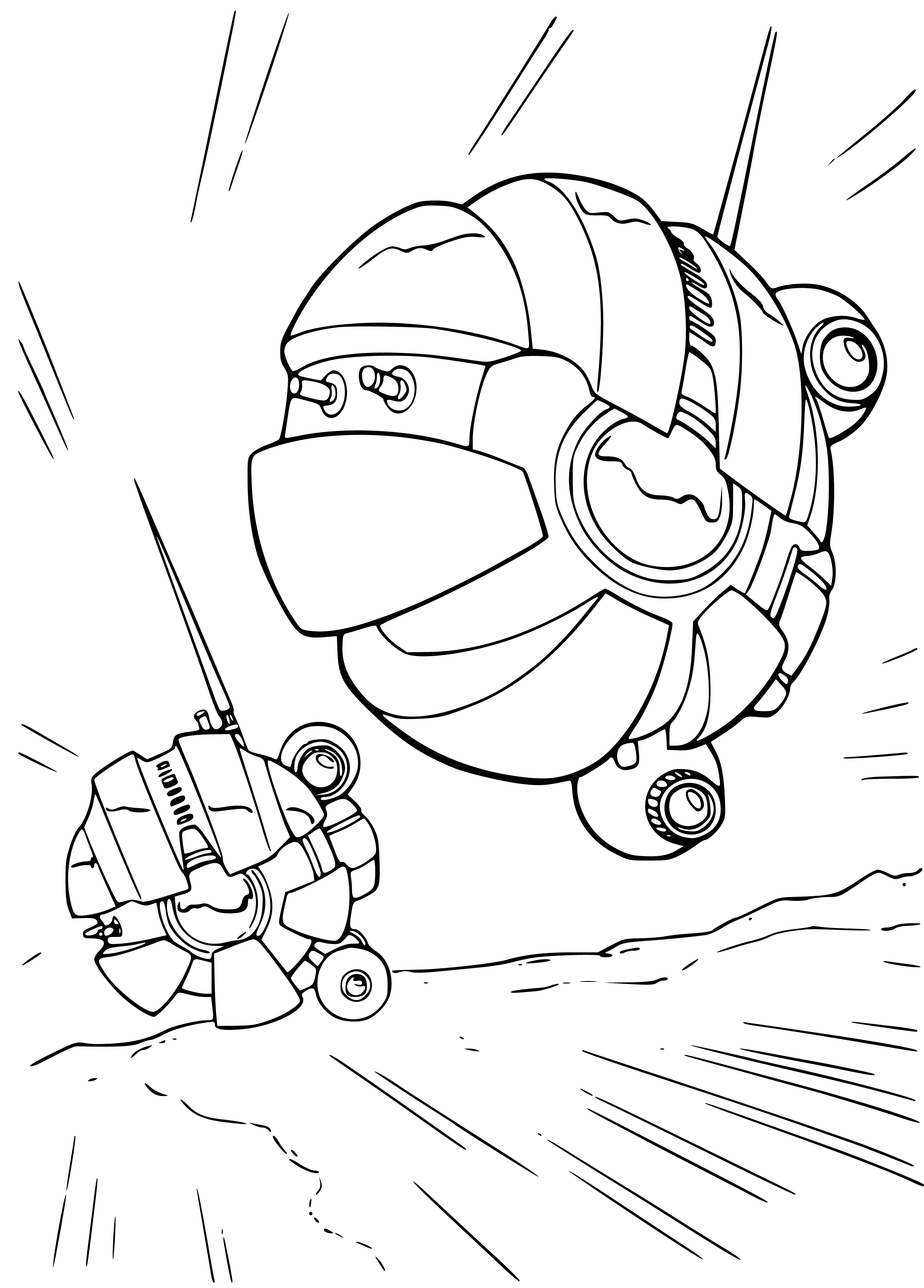 Sith scout droid coloring page