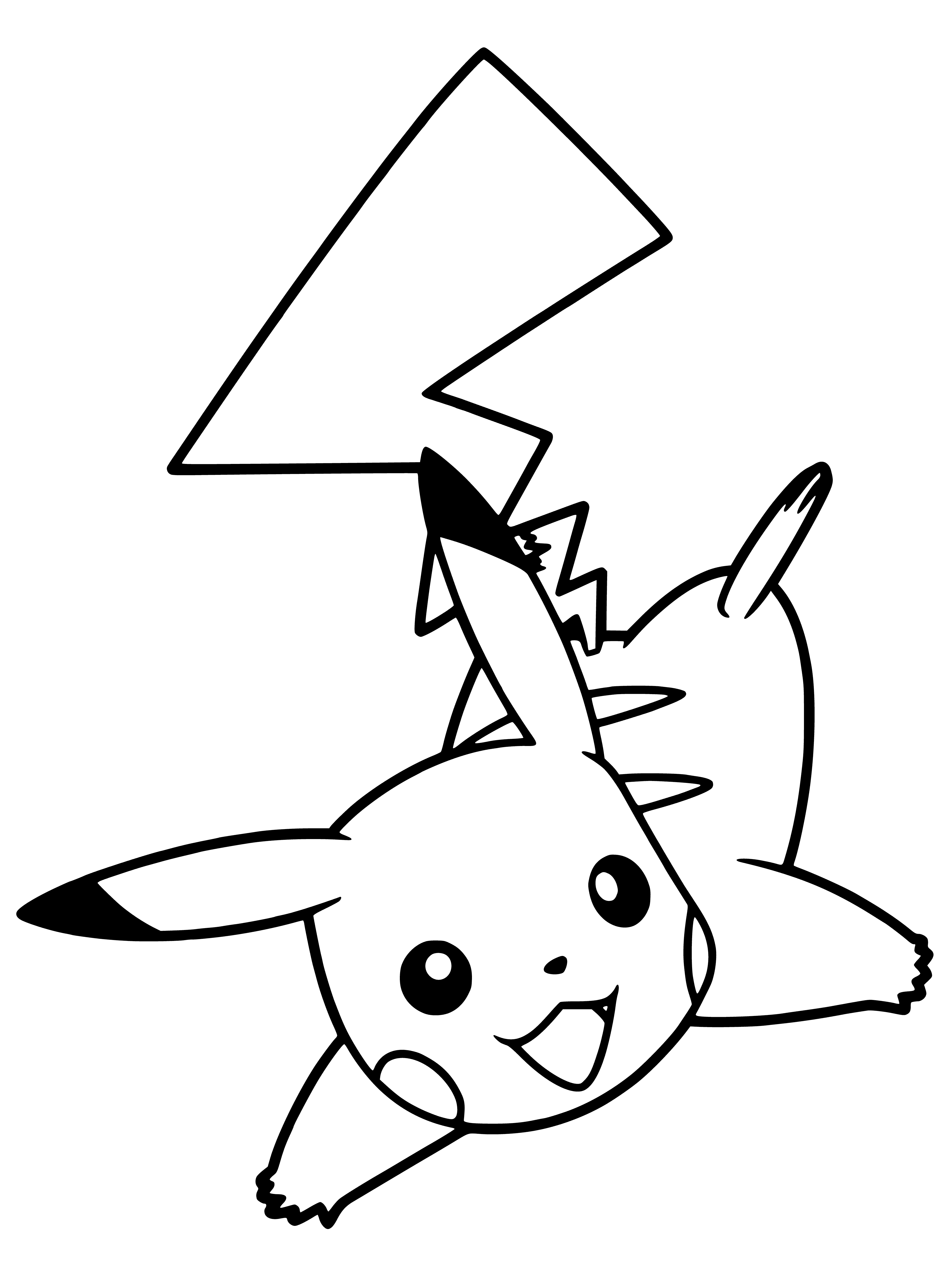 Pikachu coloriage