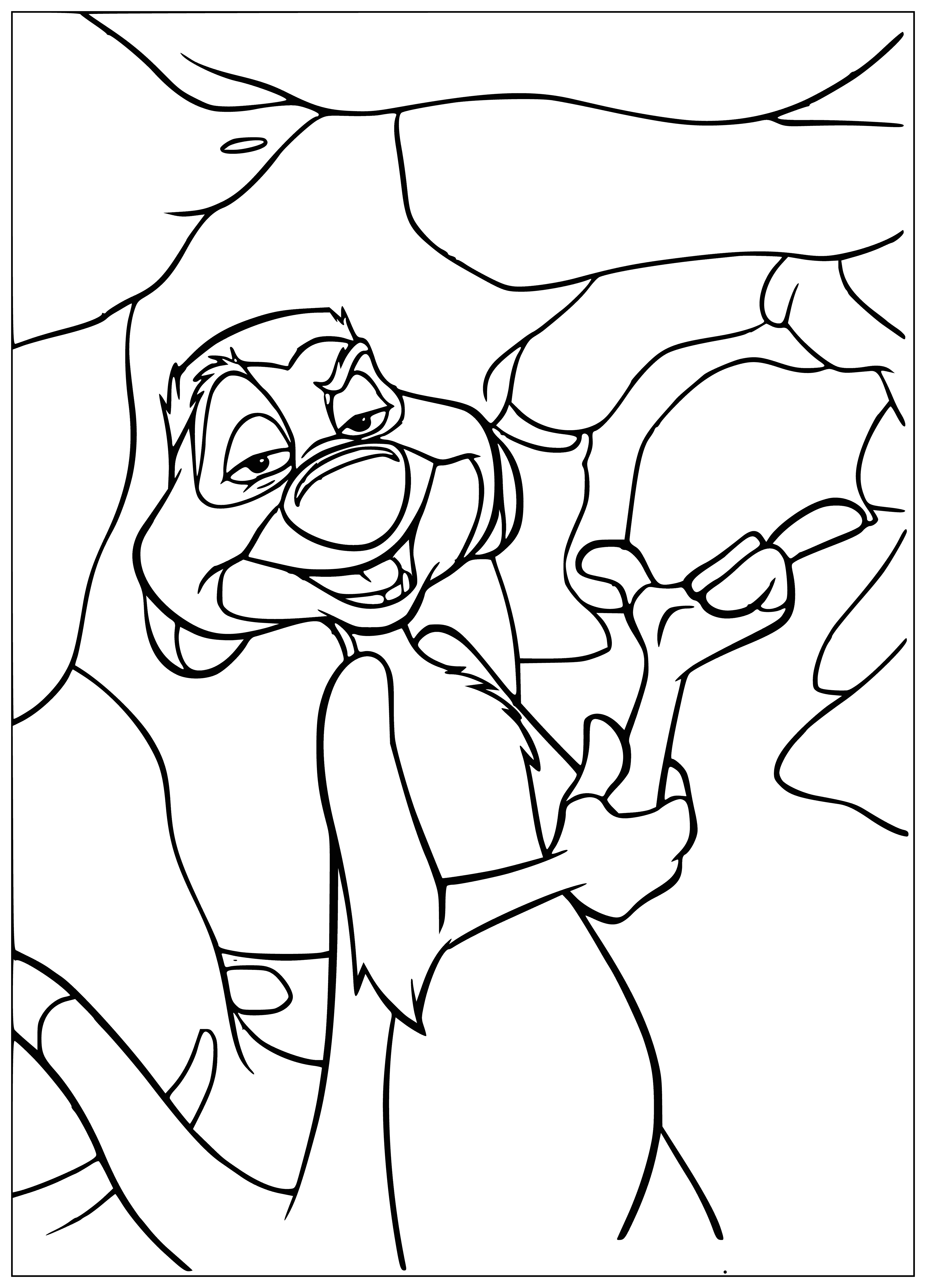 Uncle Timon coloring page