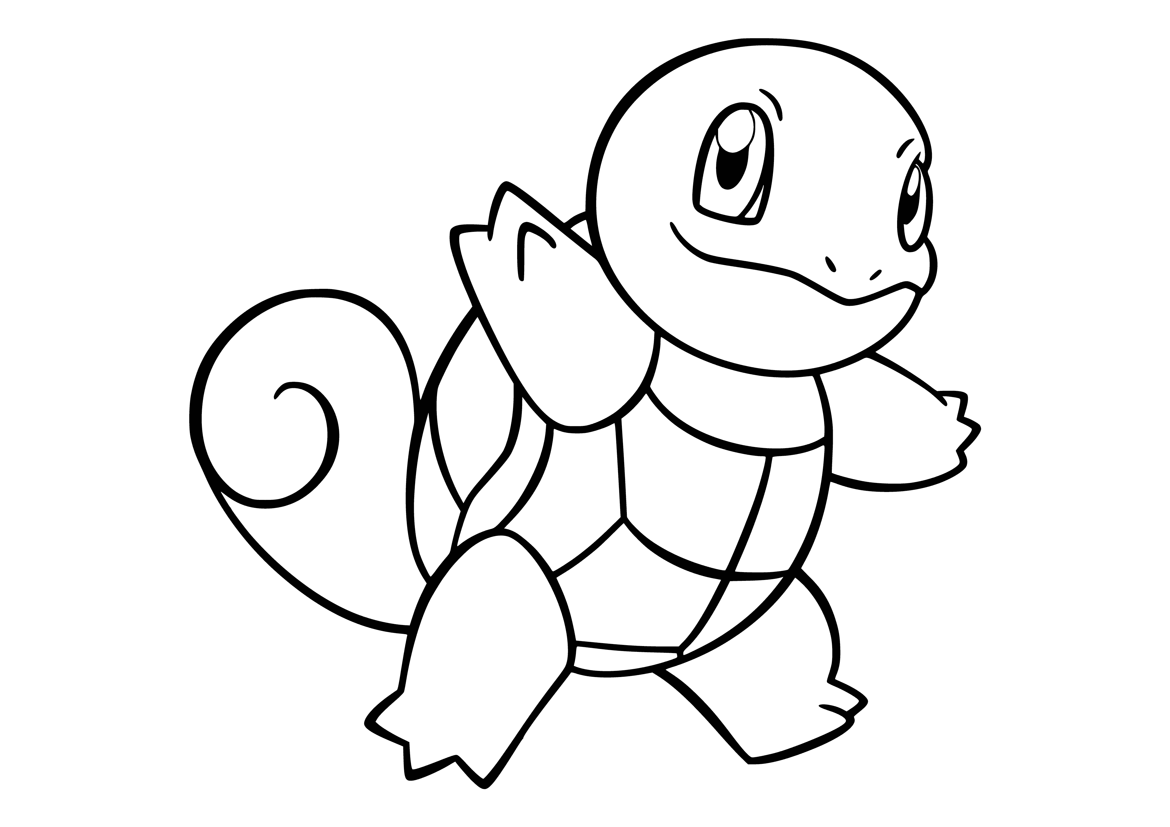 Pokemon Squirtle coloring page