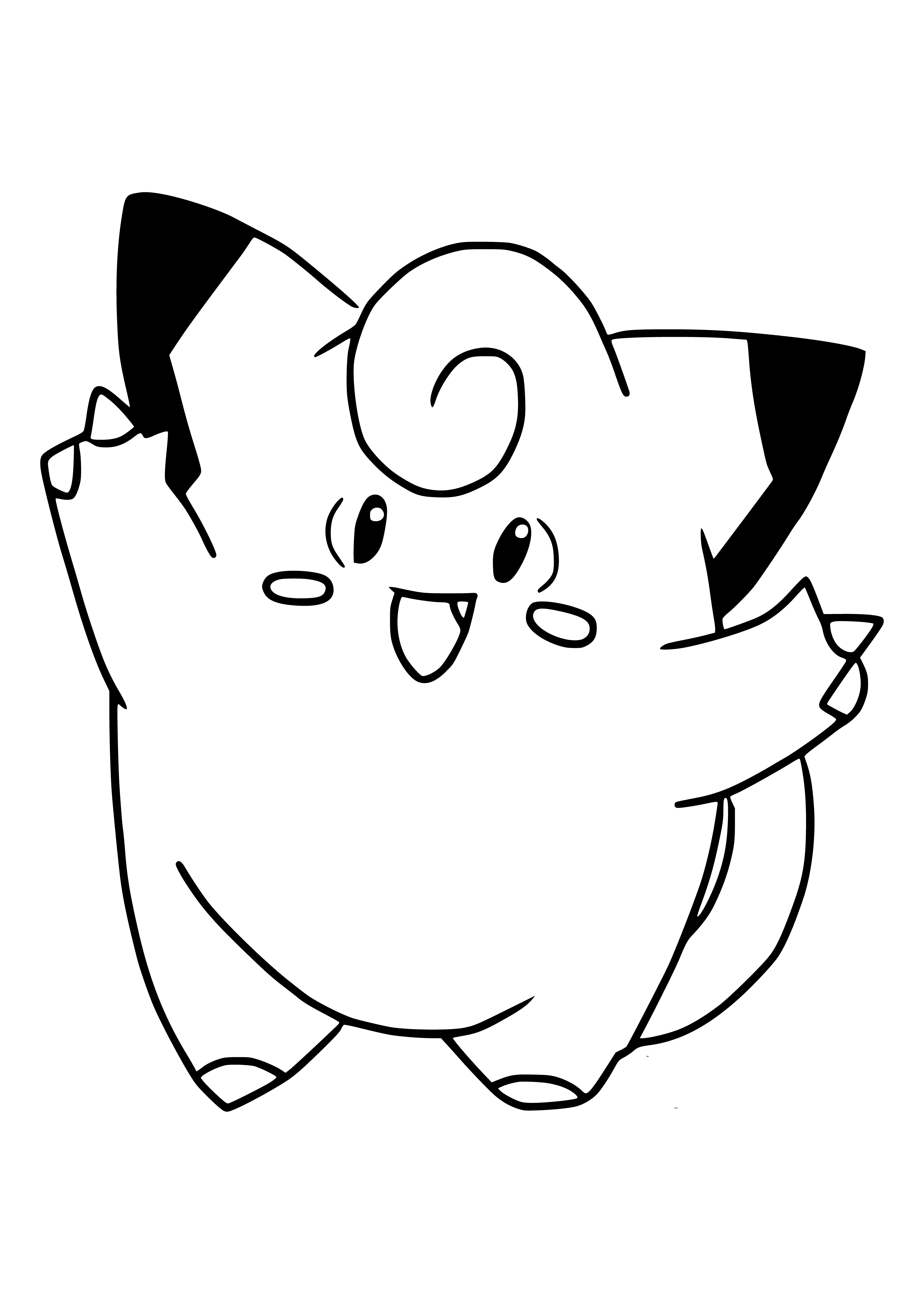 Pokemon Clefairy coloring page