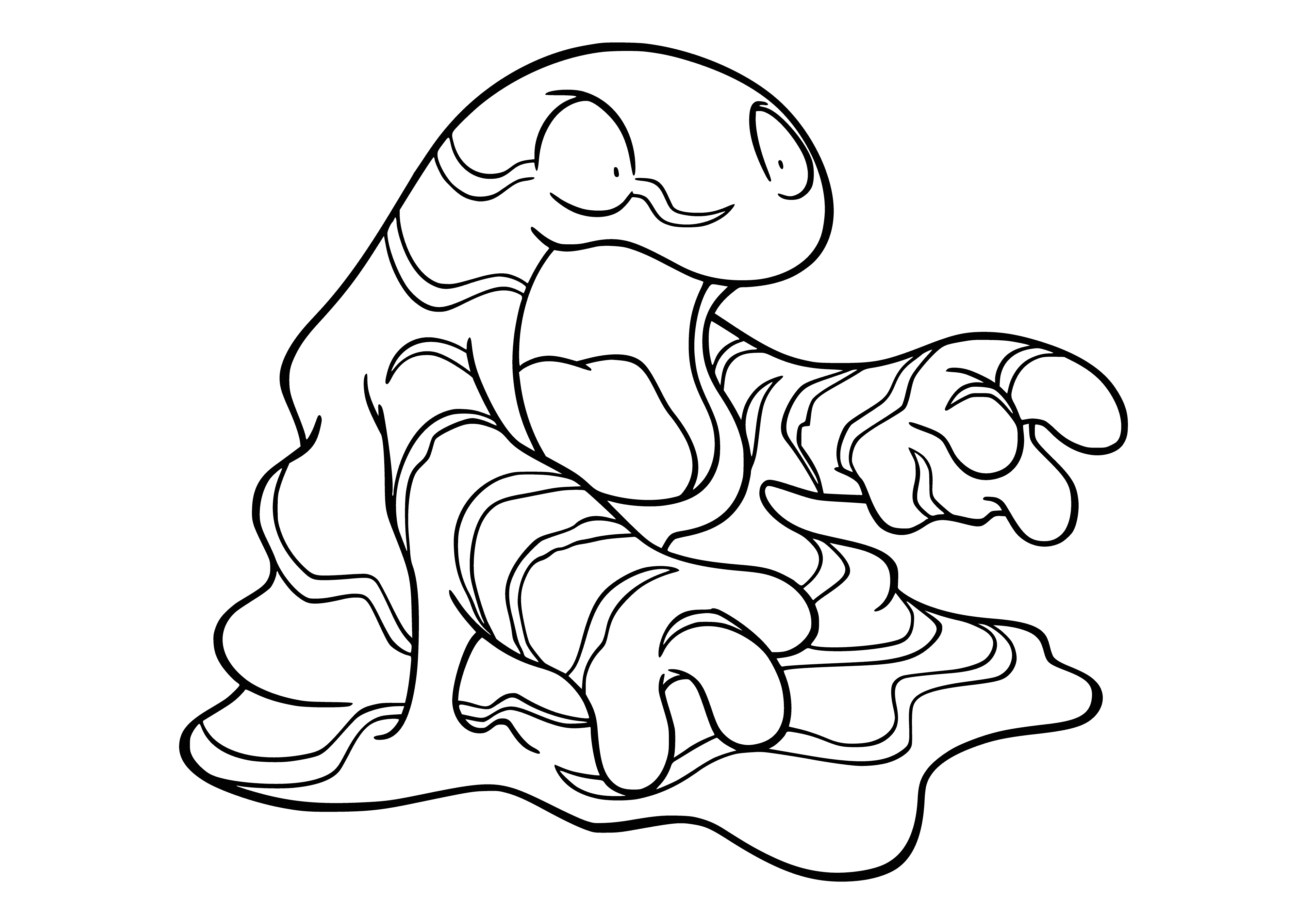Pokemon Grimmer coloring page