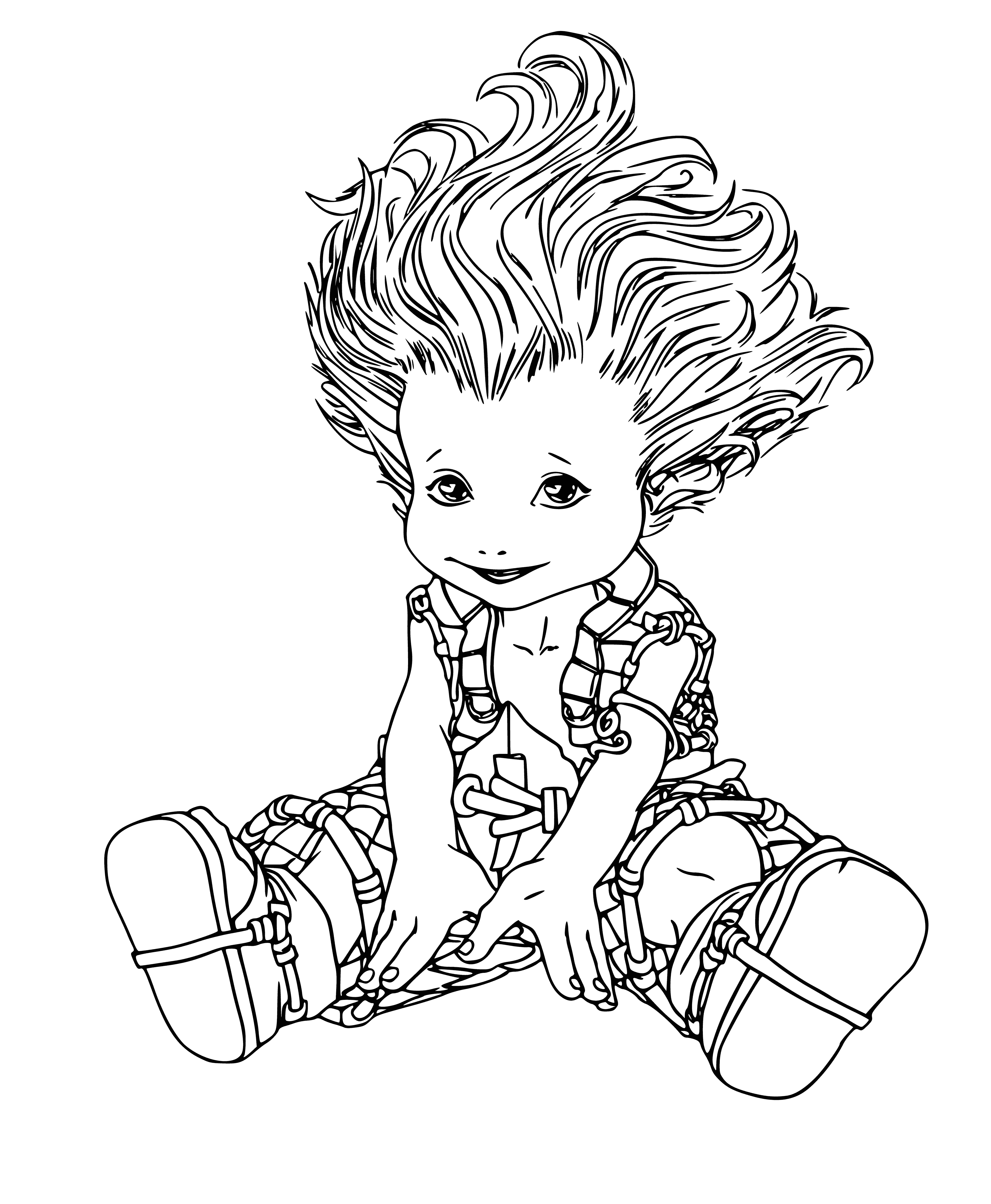 Selenia's brother coloring page