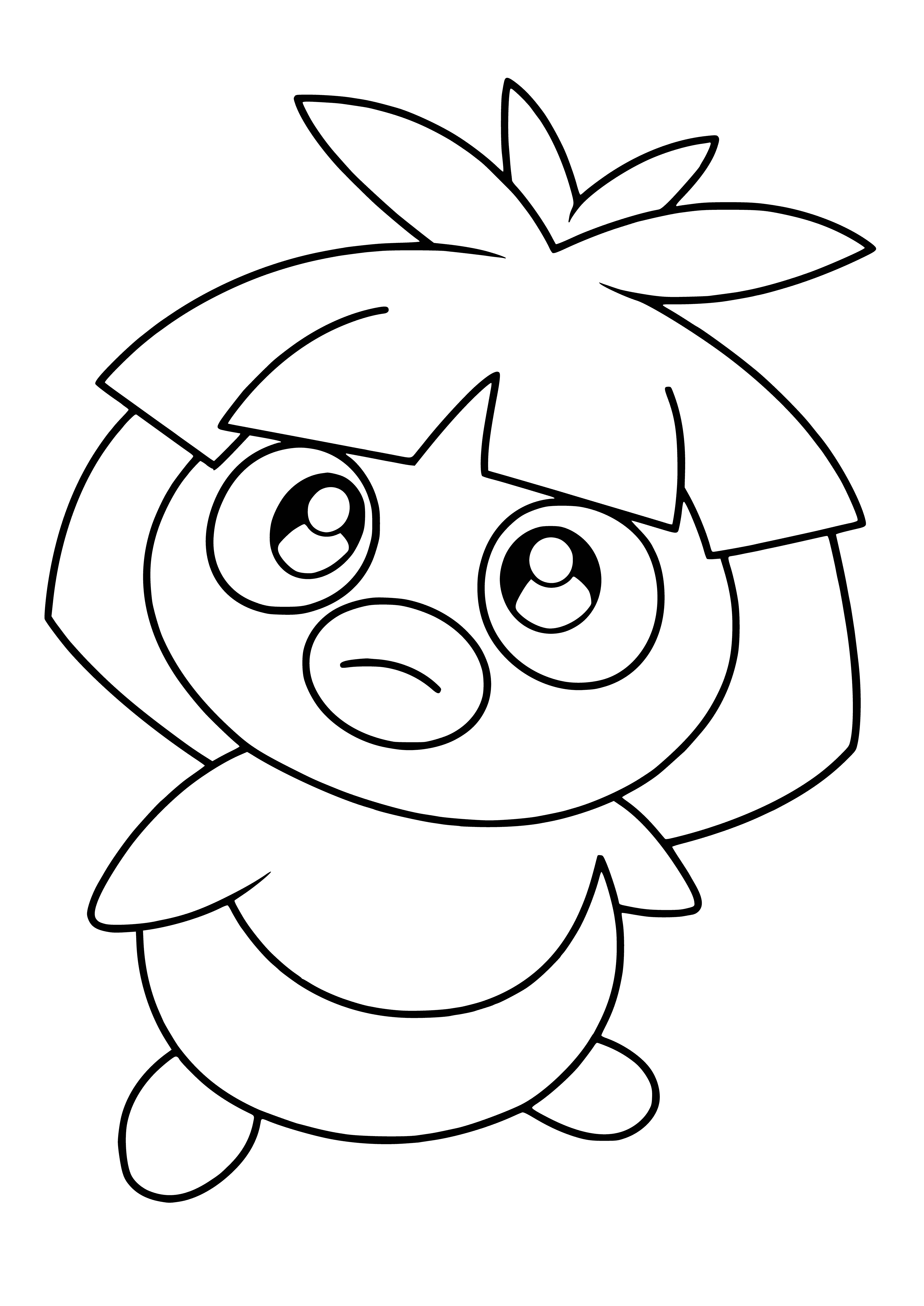 coloring page: Smoochum is a pink Pokemon with big lips and one eye. Evolves into Jynx at level 30.