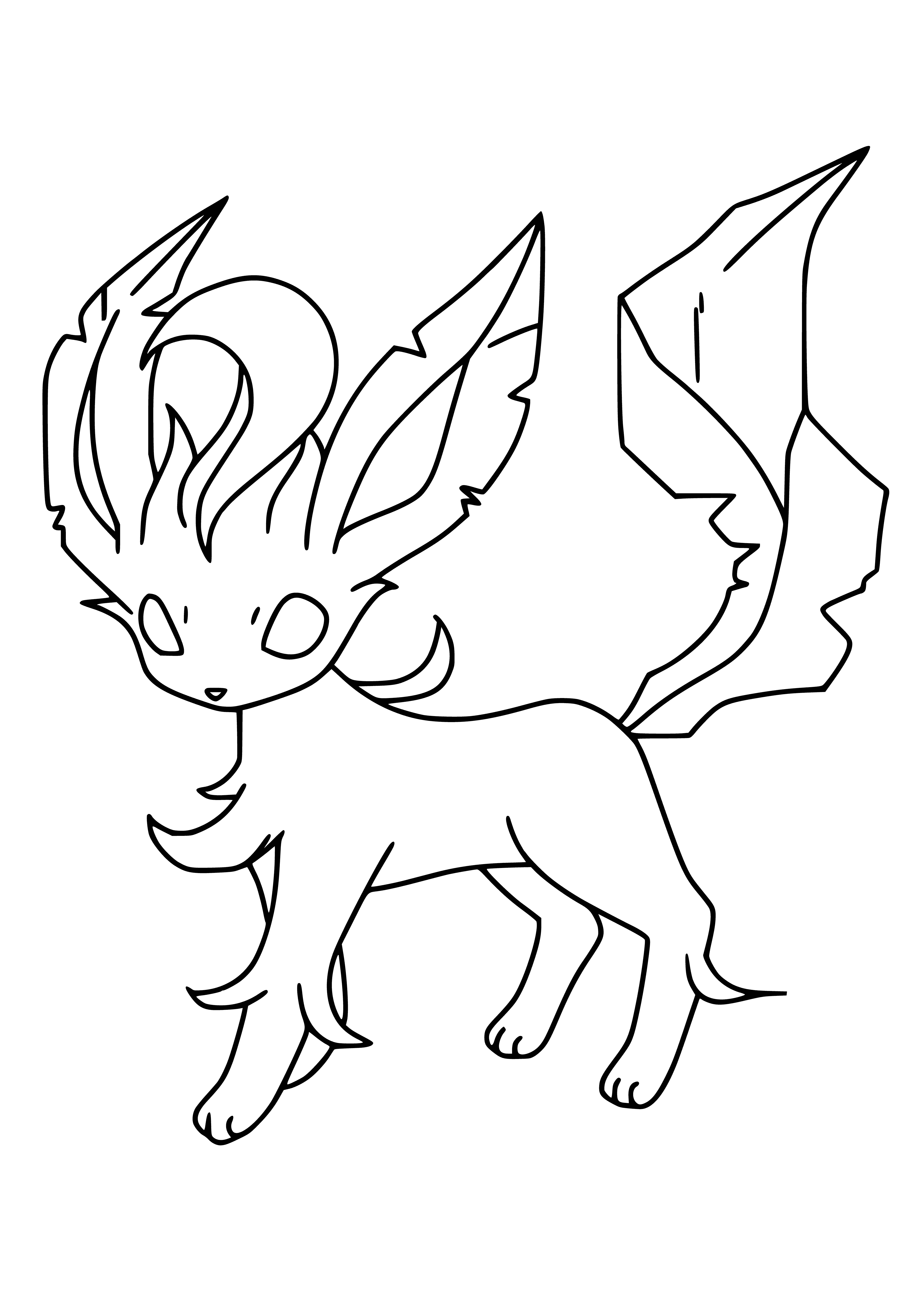 Pokémon Lifeon (Leafeon) coloriage