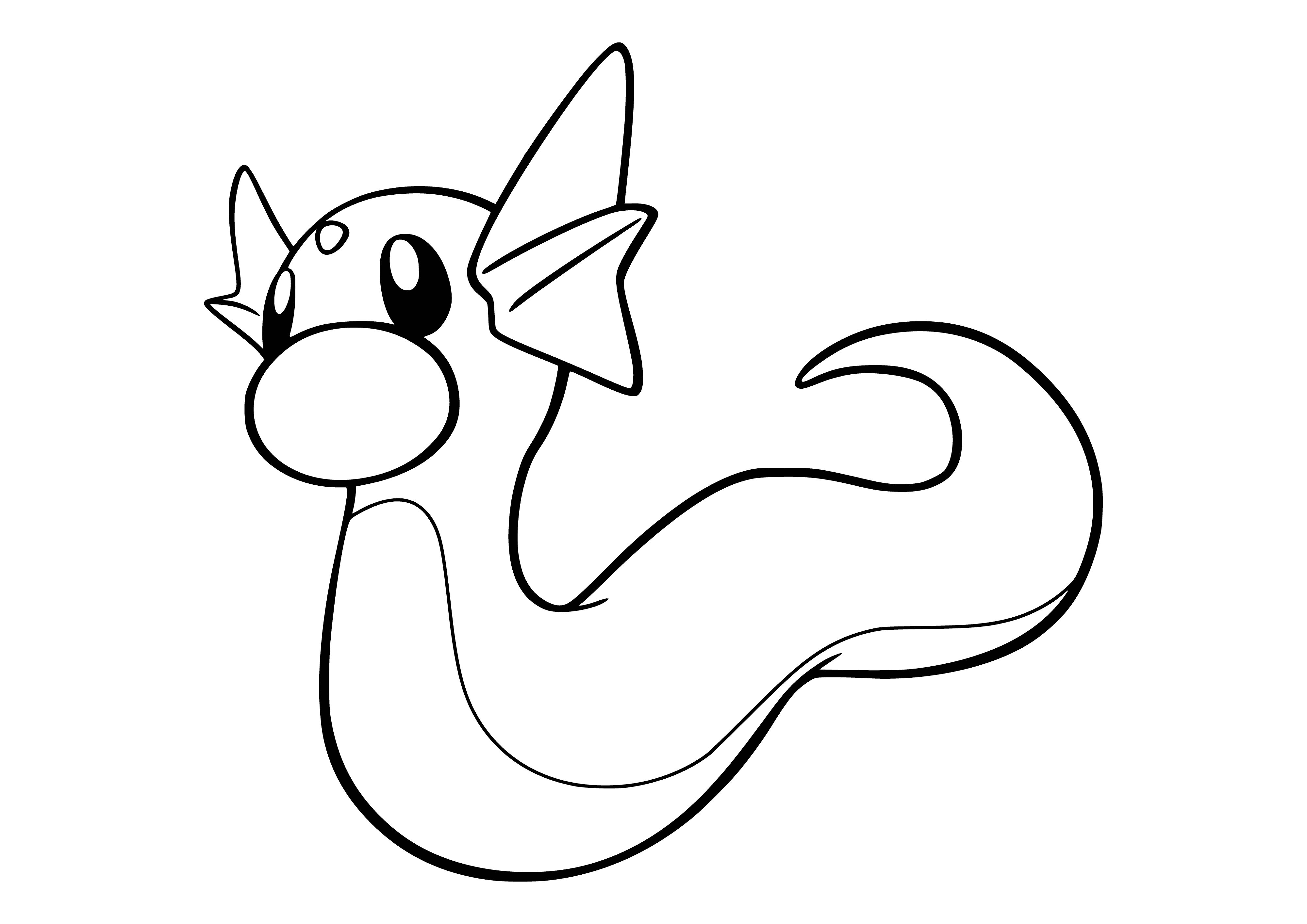 Pokemon Dratini (Dratini) coloring page