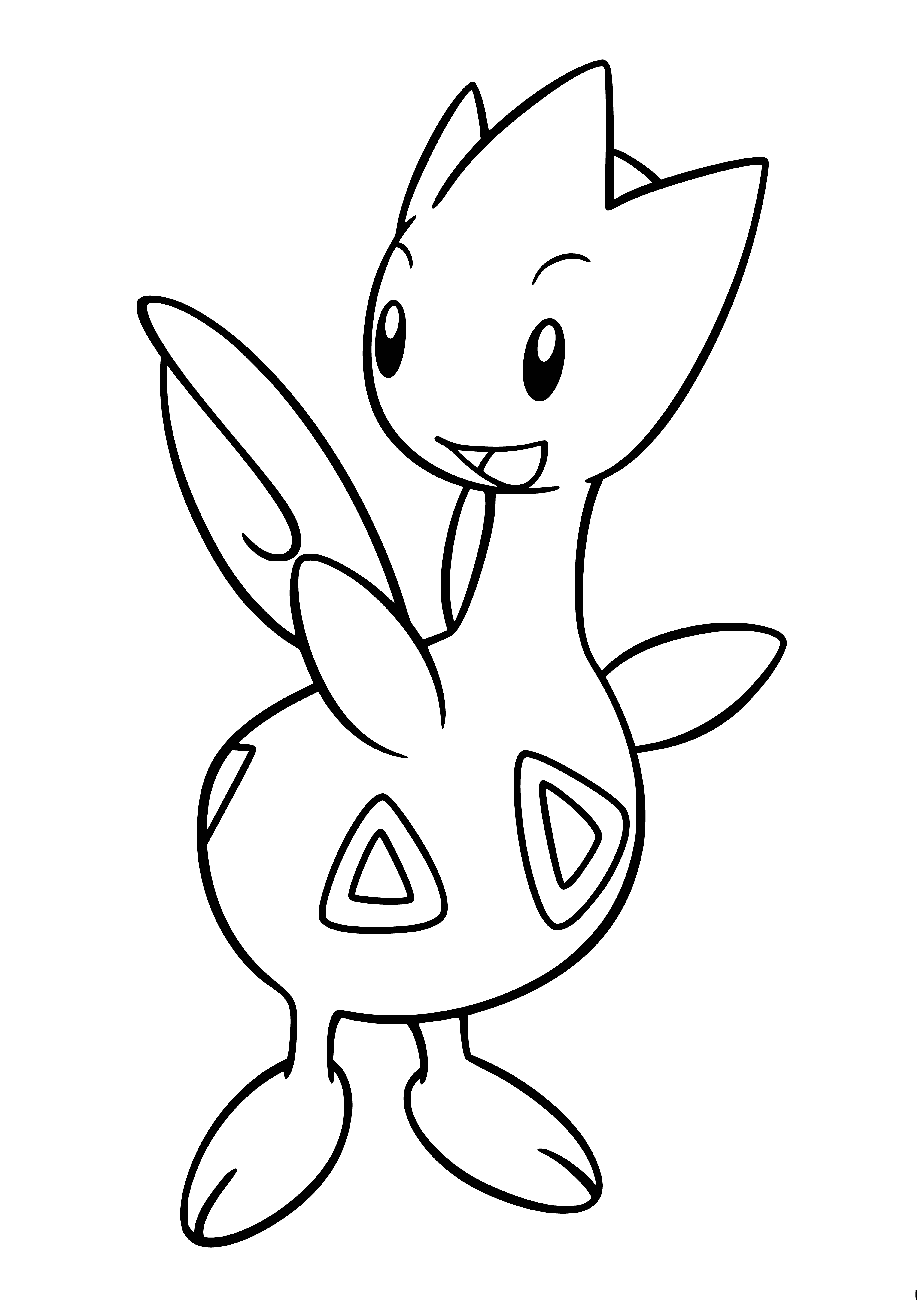 Pokemon Togetic (Togetic) coloring page