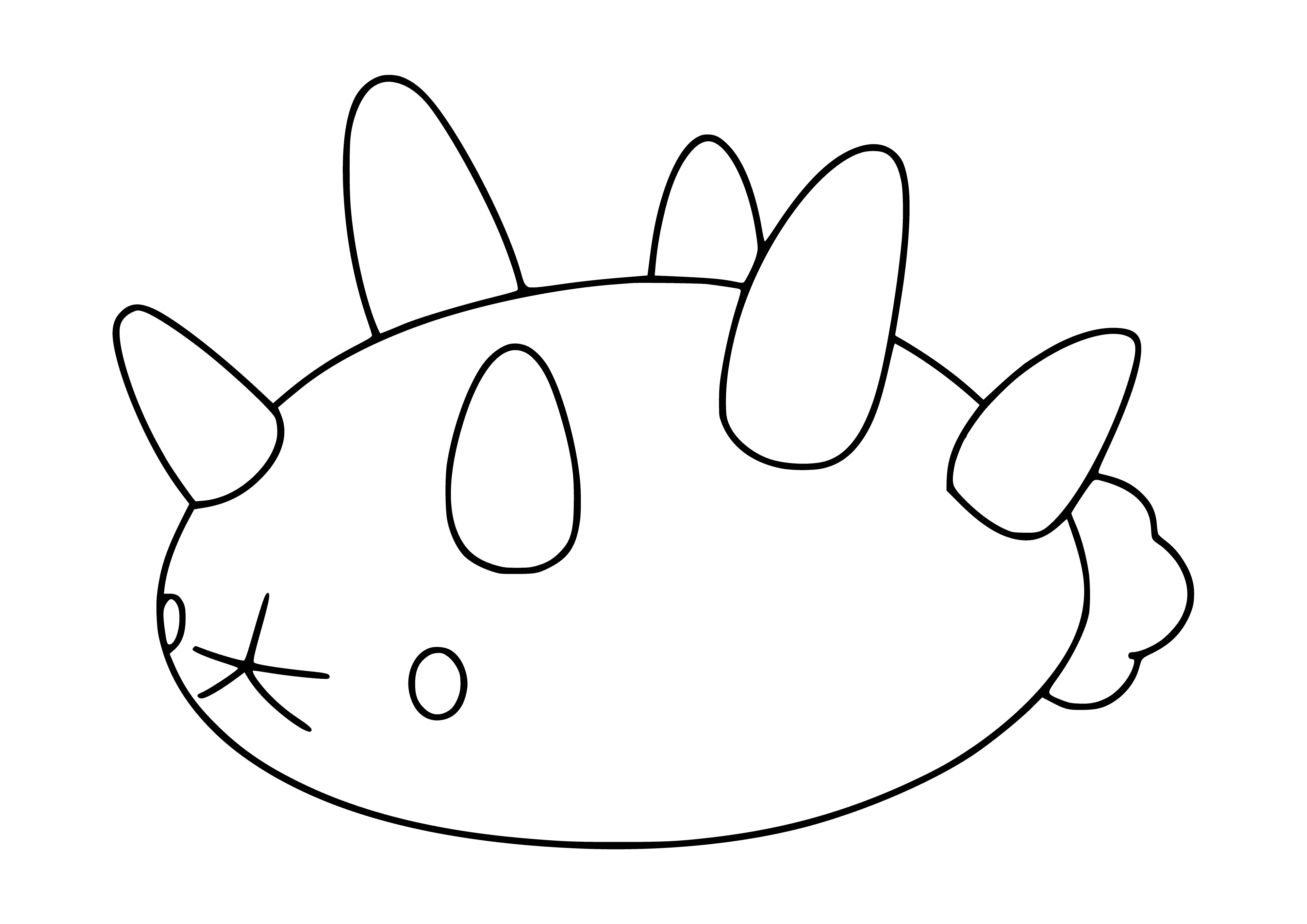 Pokemon Pyukumuku (Pyukumuku) coloring page