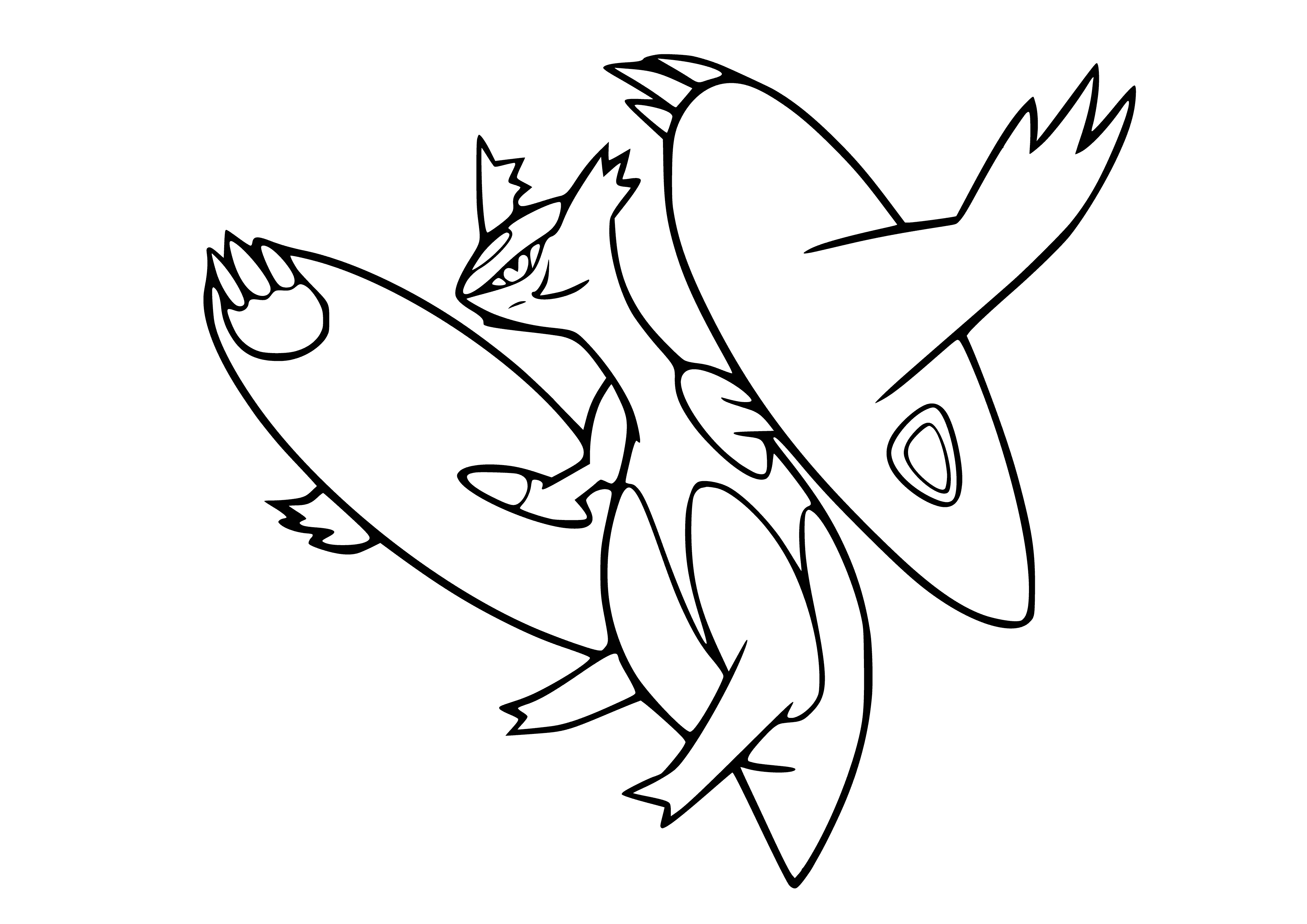 Pokémon Méga Latias (Méga Latias) coloriage