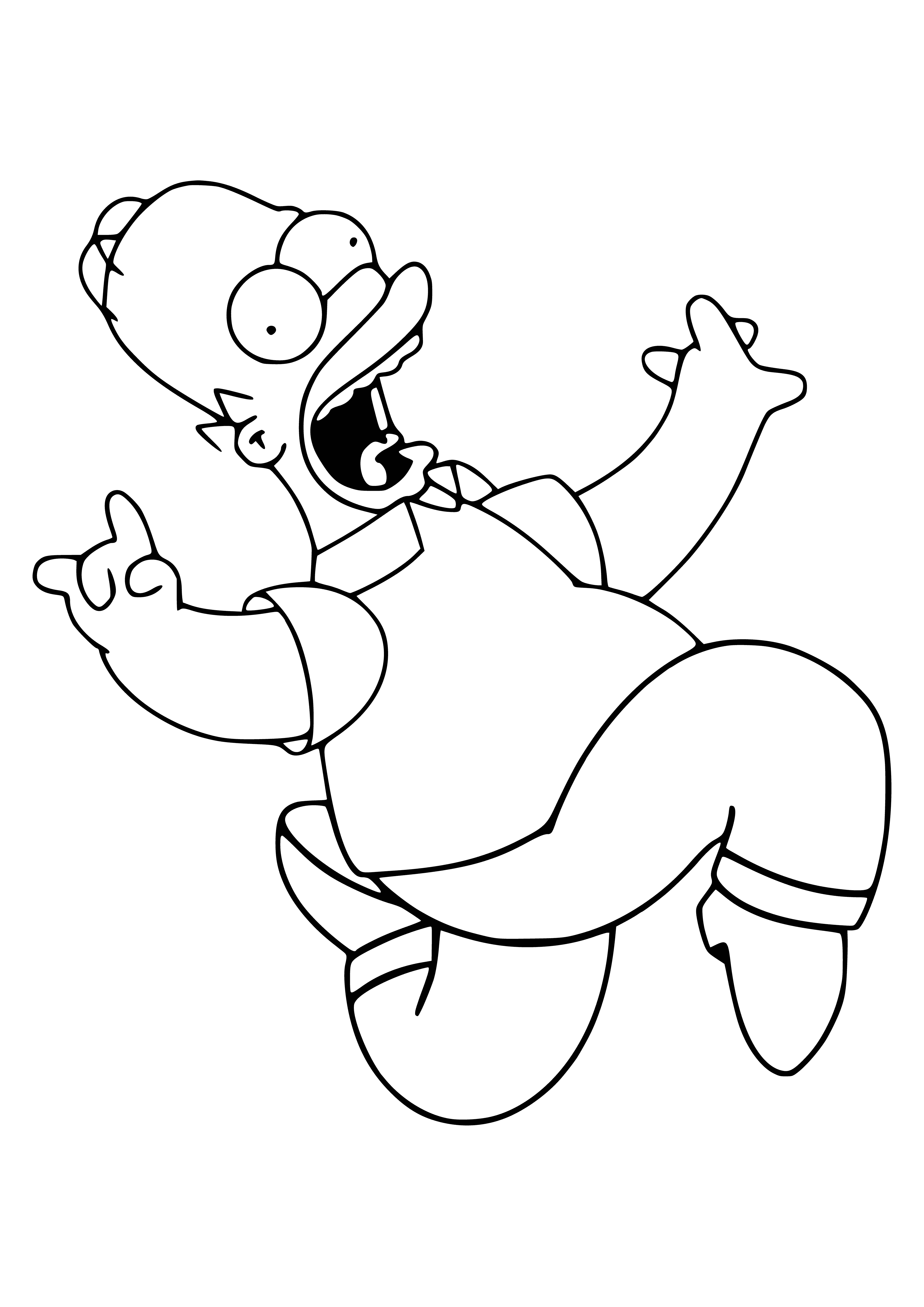 Homer coloring page