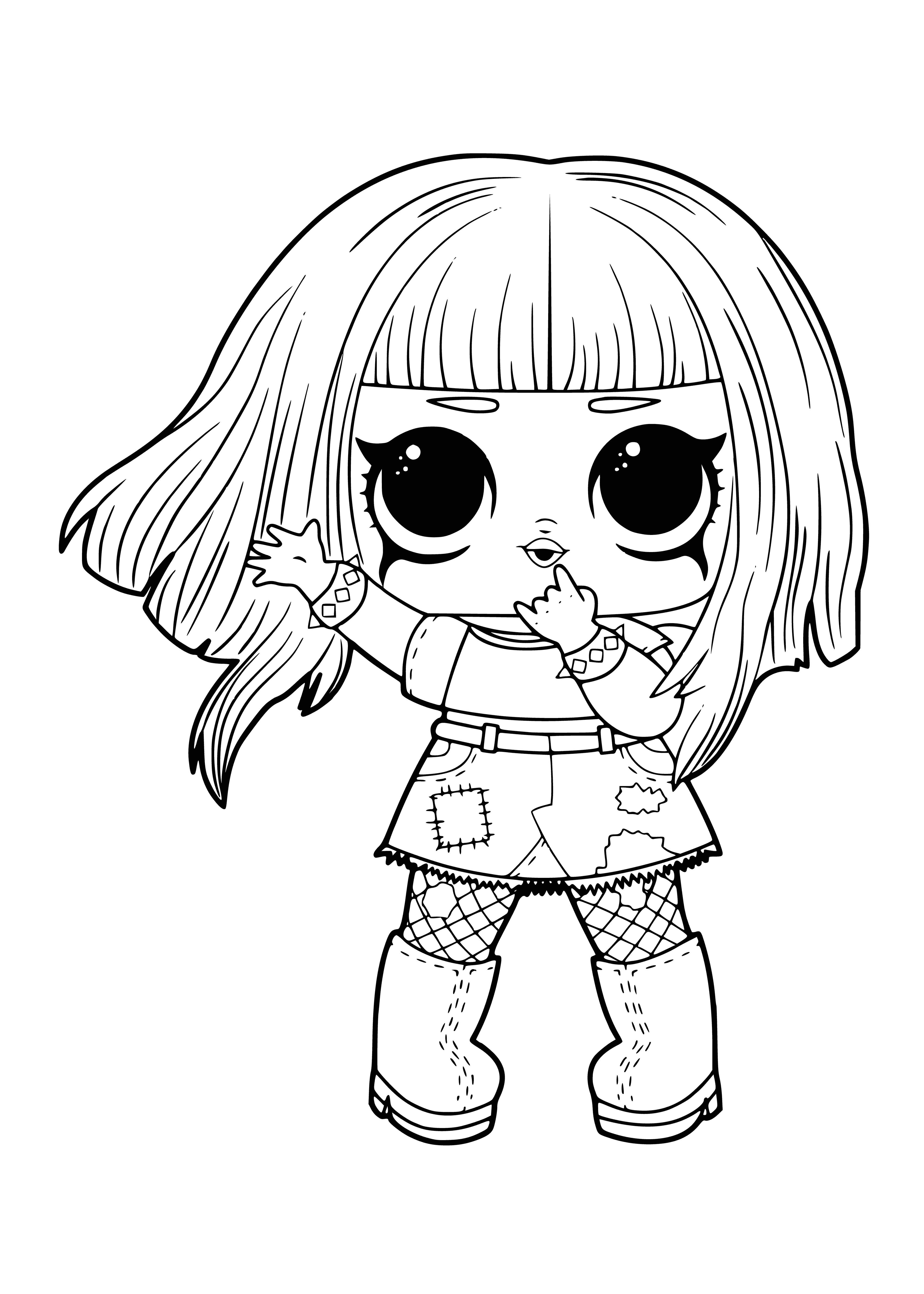 LOL Metal Babe coloring page