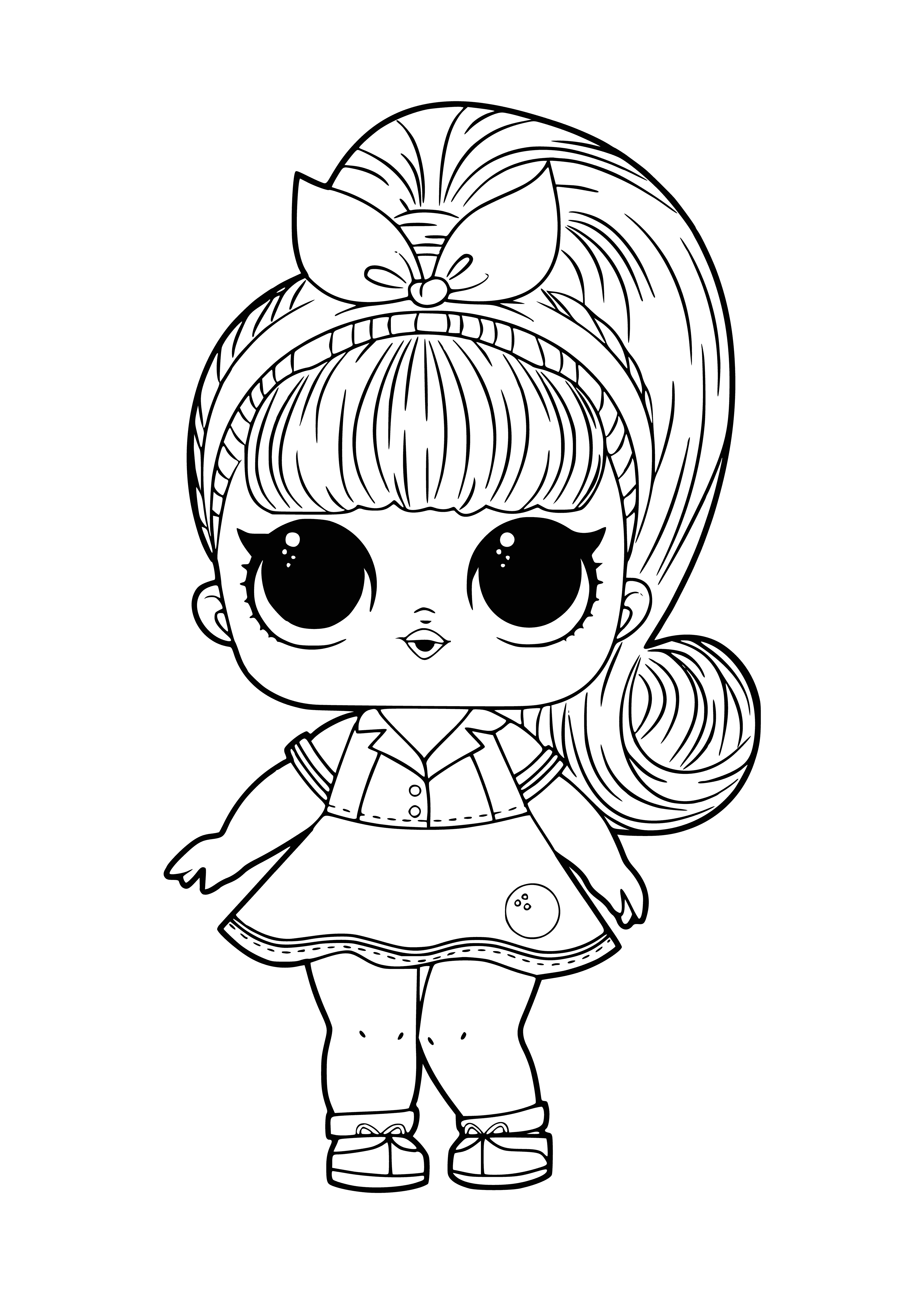 LOL dolls coloring page