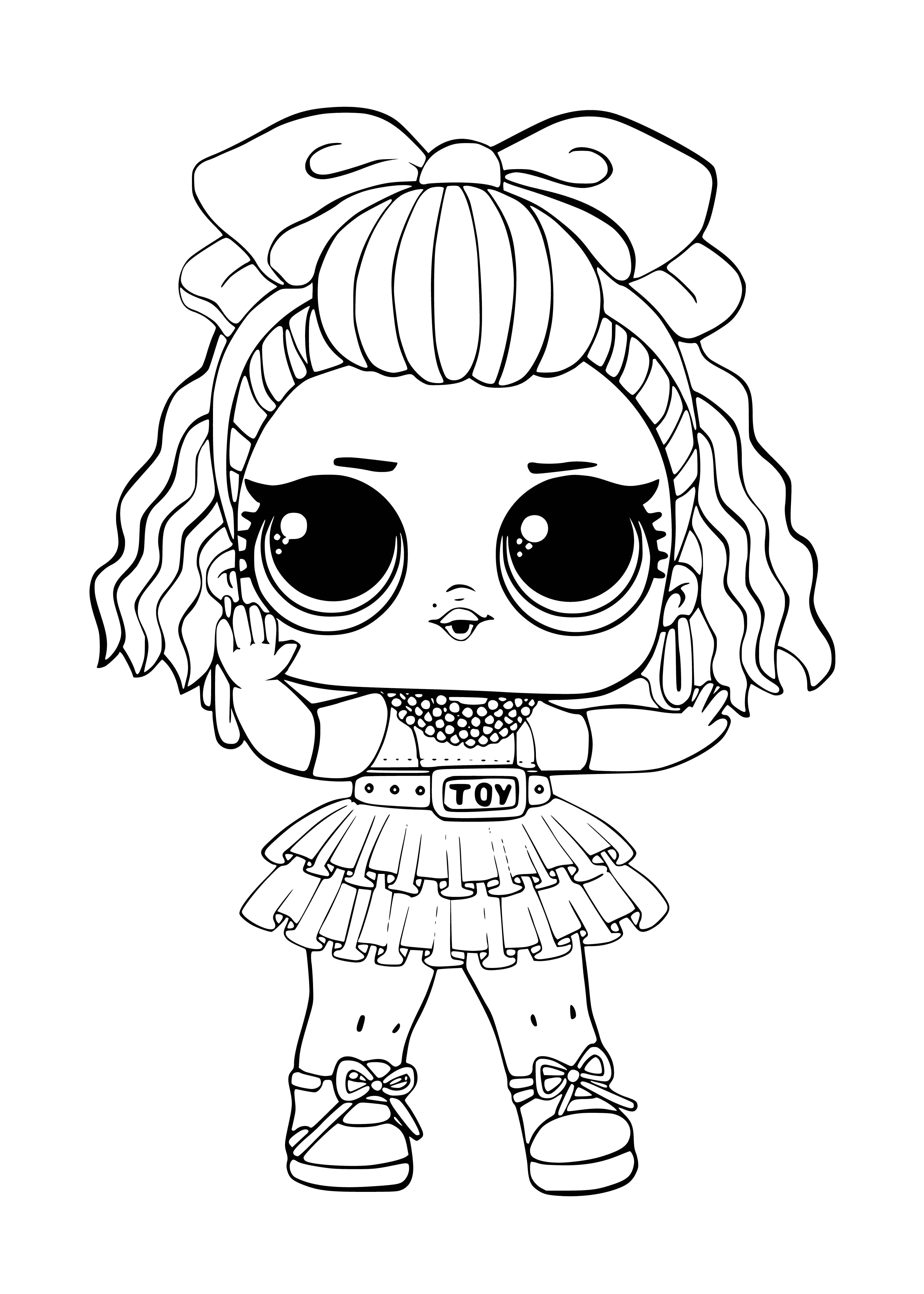 LOL 80s BB coloring page