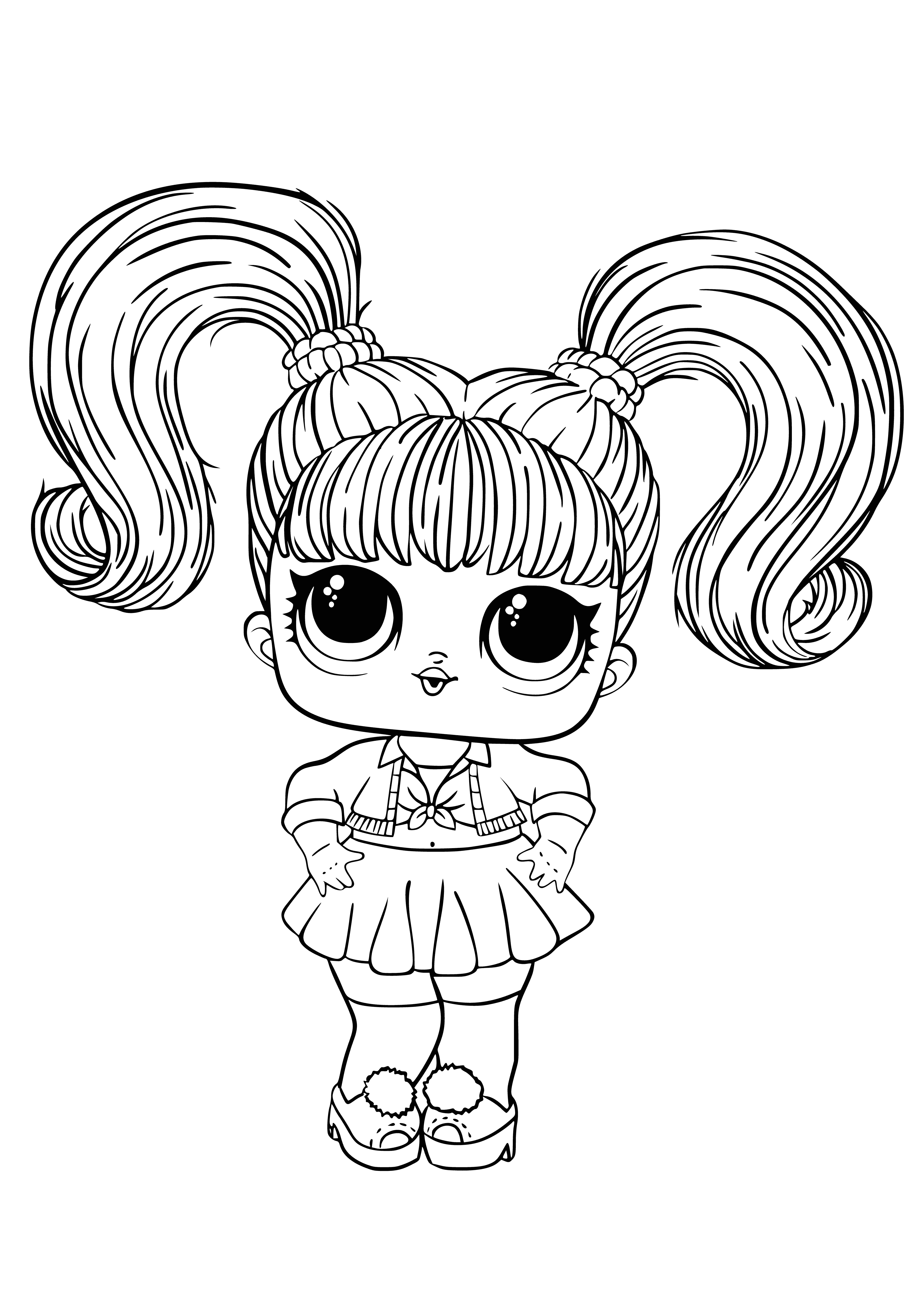 LOL Oops-Baby (baby Britney Spears) coloring page