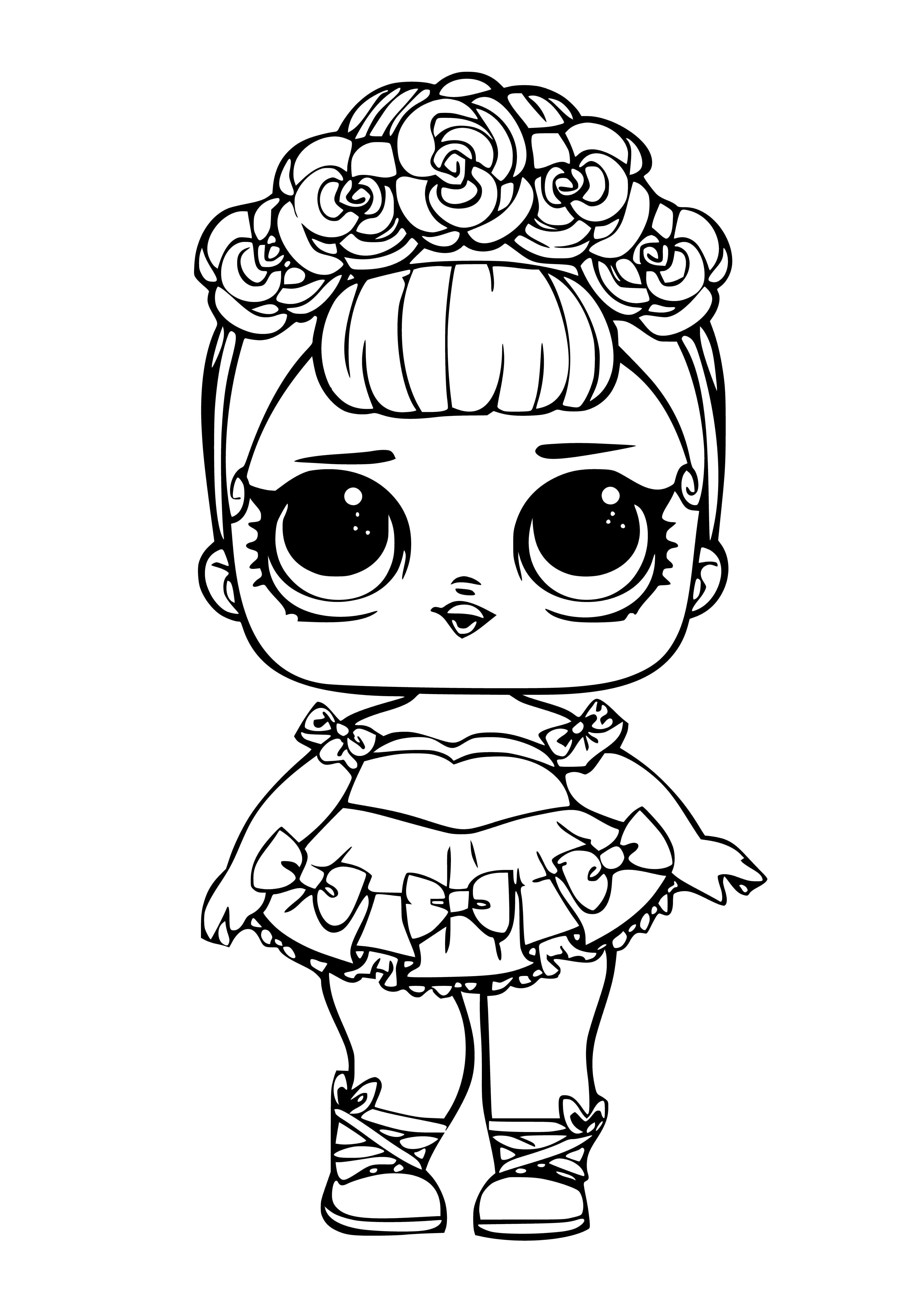 coloring page: A sparkly pink & purple glitter crown w/ gems in center, surrounded by hearts, stars & shapes. Above: "Sugar Queen", below: "Shiny".
