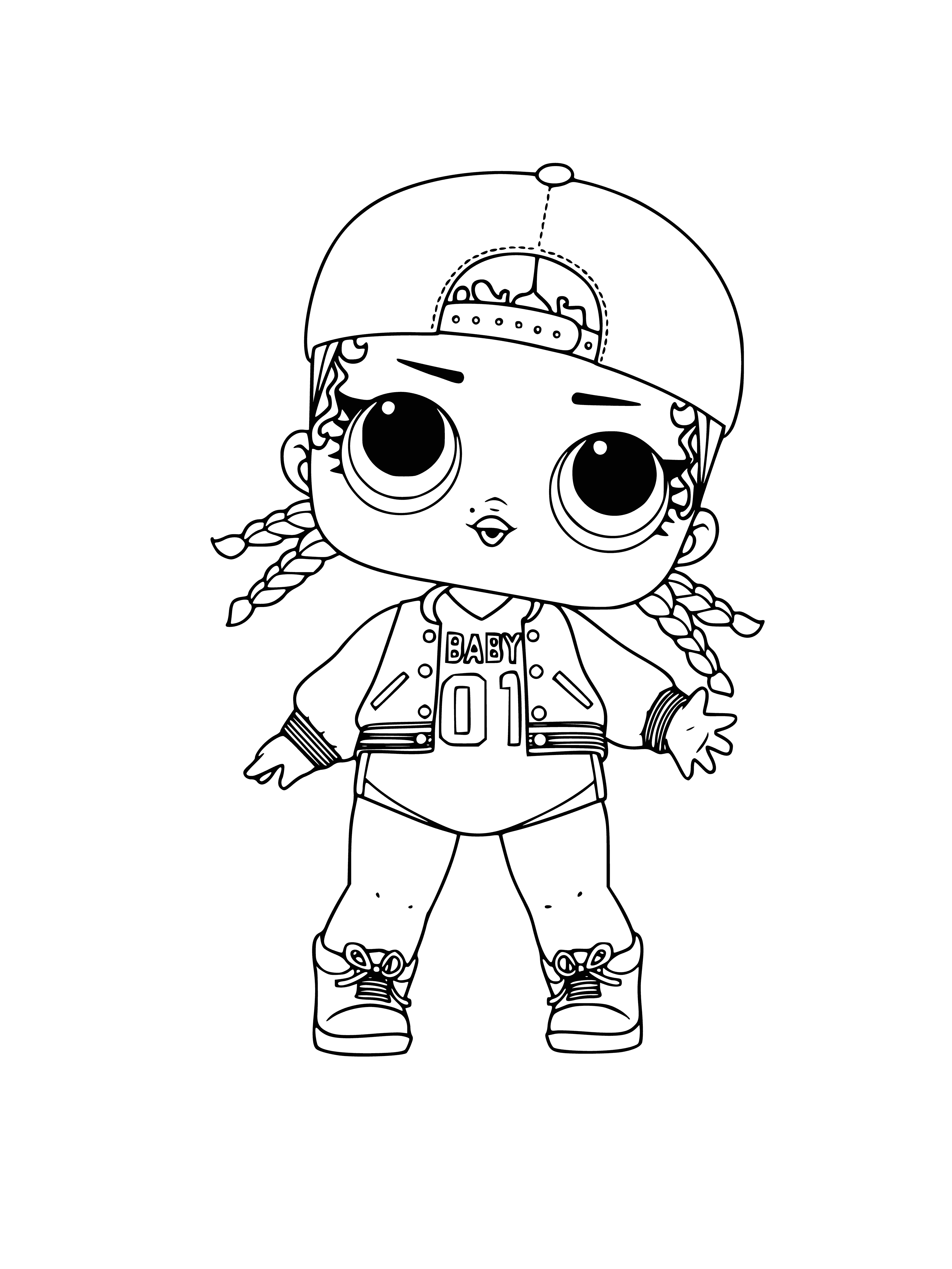 LOL doll MC Swag series 1 coloring page
