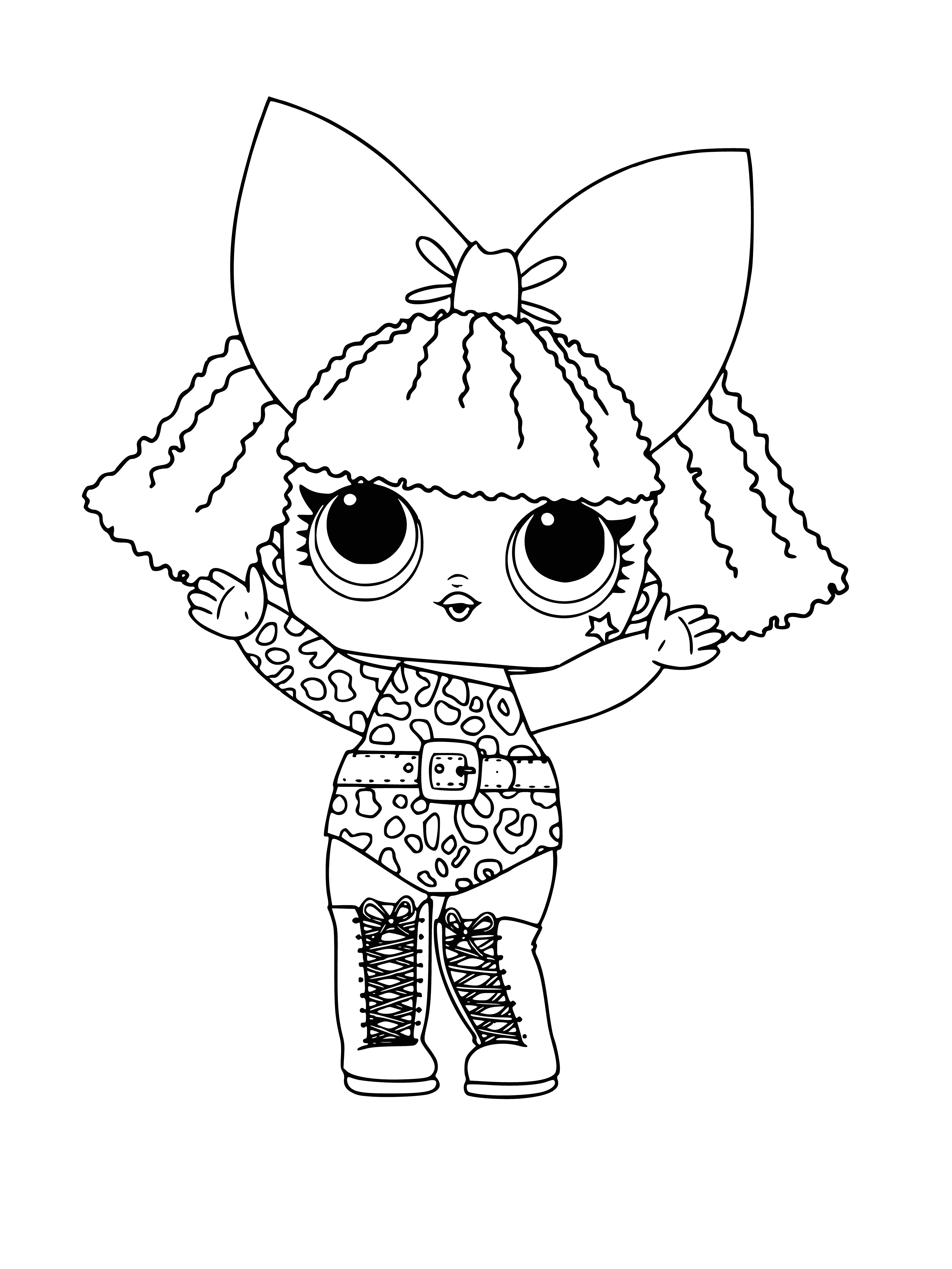 LOL Diva (Lady Diva) series 1 coloring page