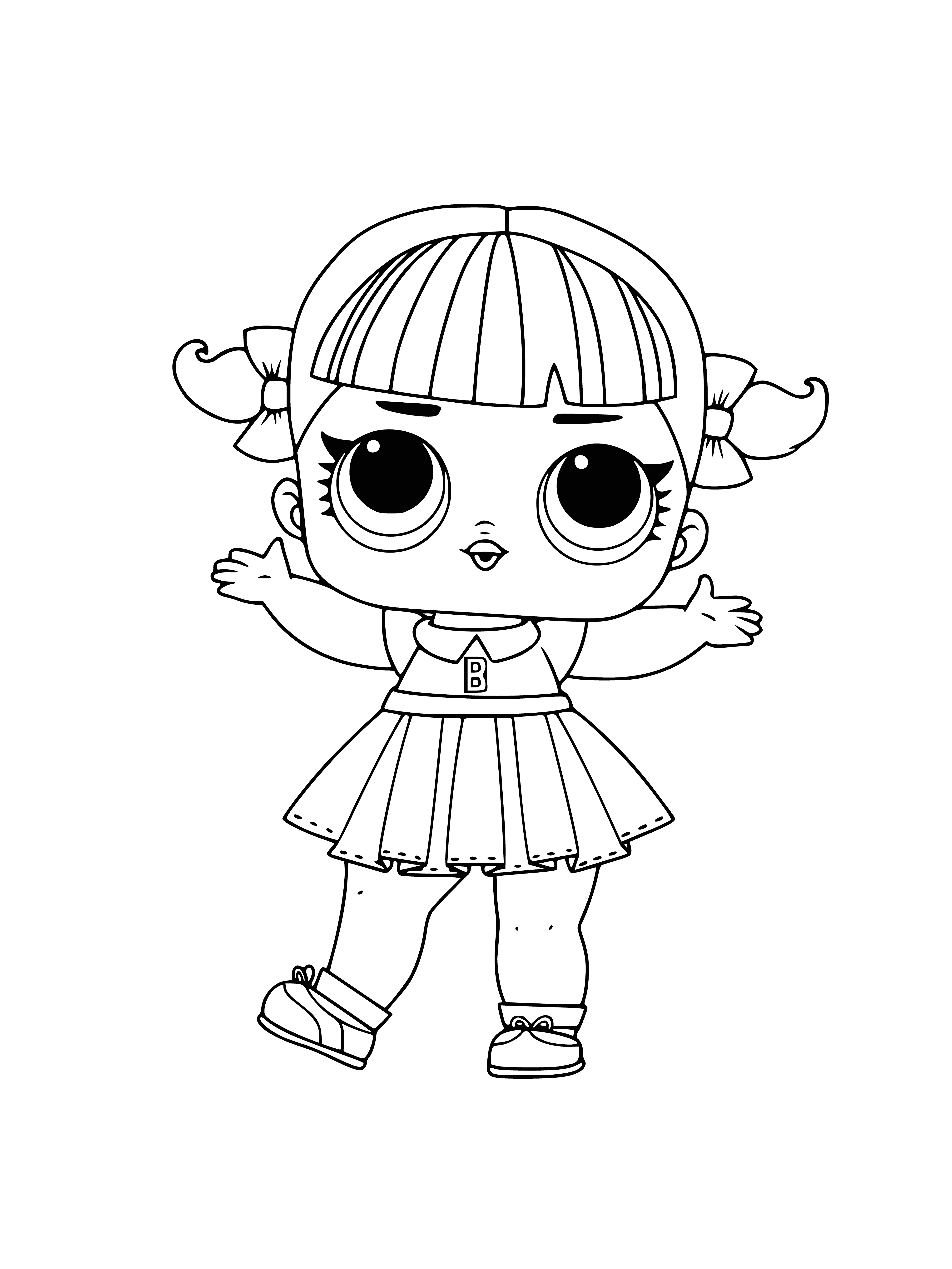 LOL Cheer Captain episode 1 coloring page