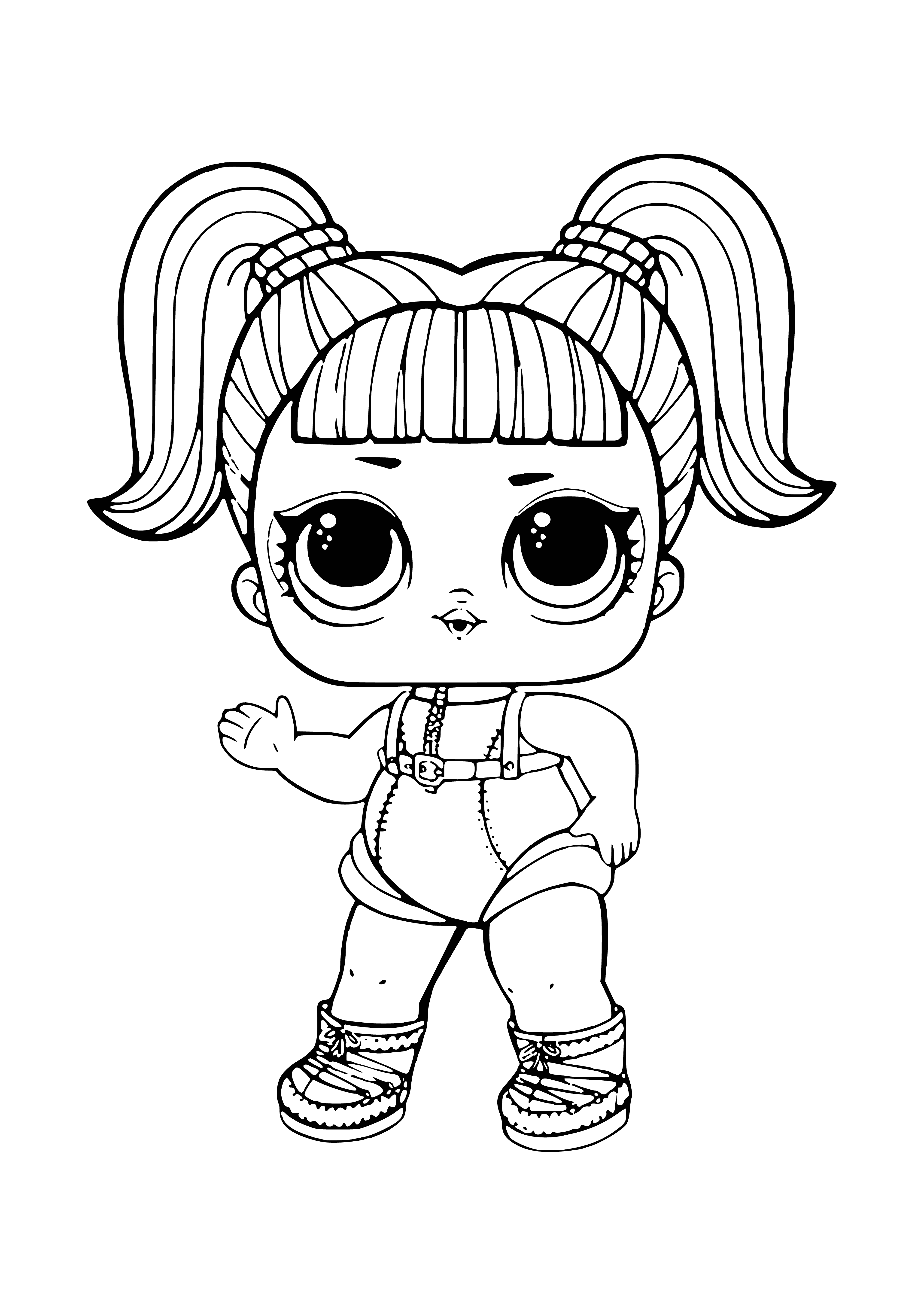 LOL Glamstronaut confetti pop (Glamorous astronaut) coloring page