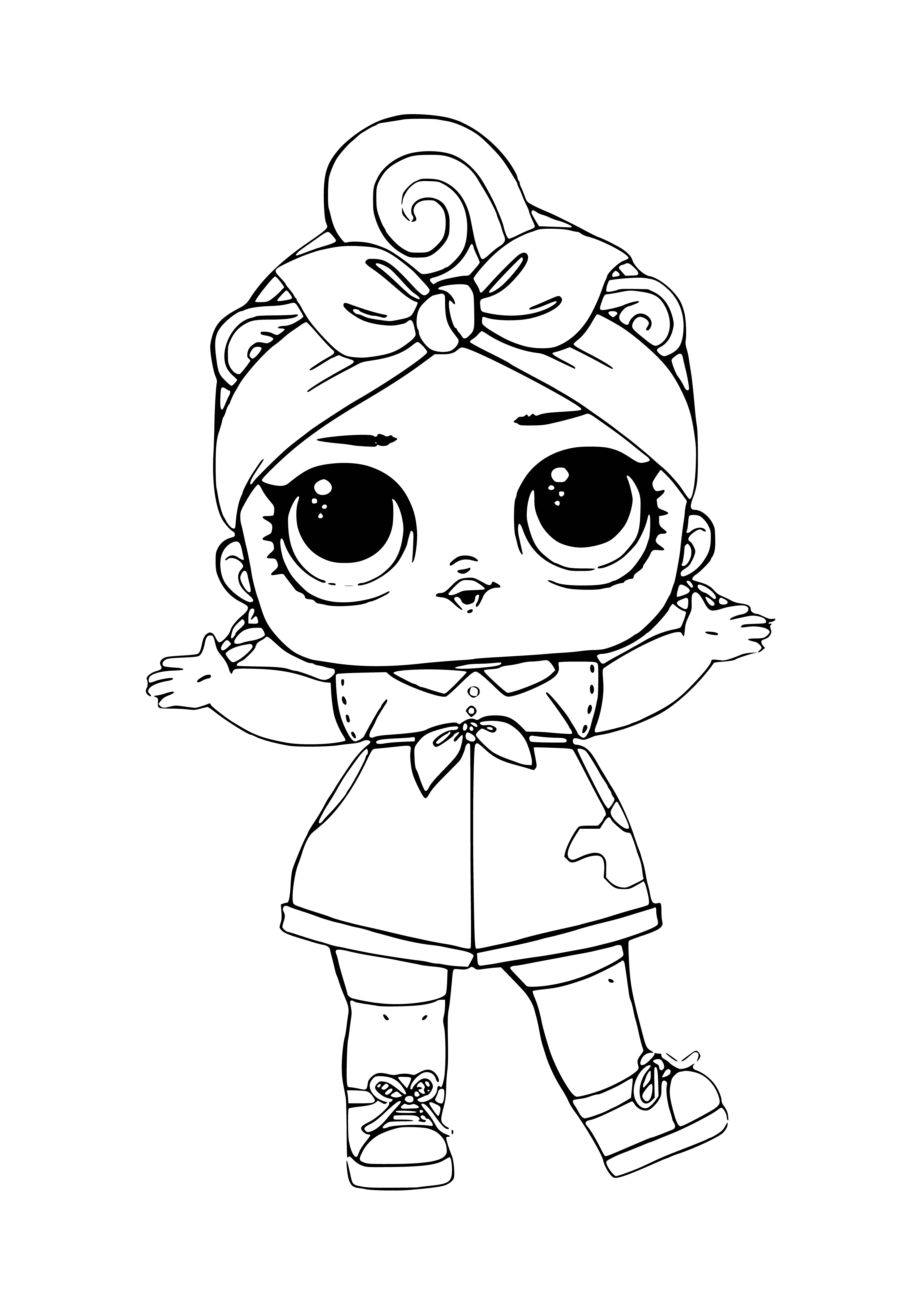LOL Can Do Baby confetti pop (Worker) coloring page