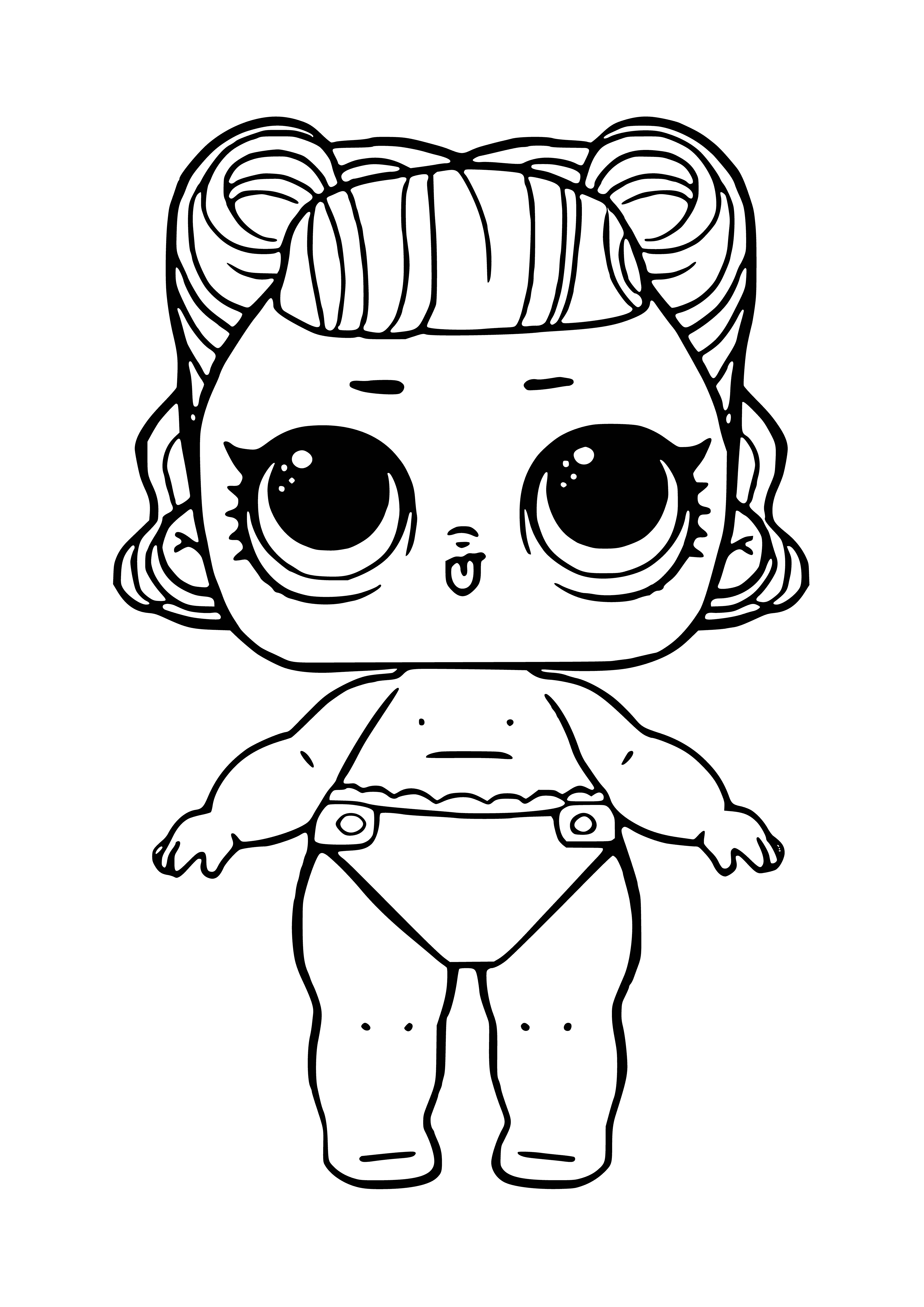 LOL baby Angel coloring page