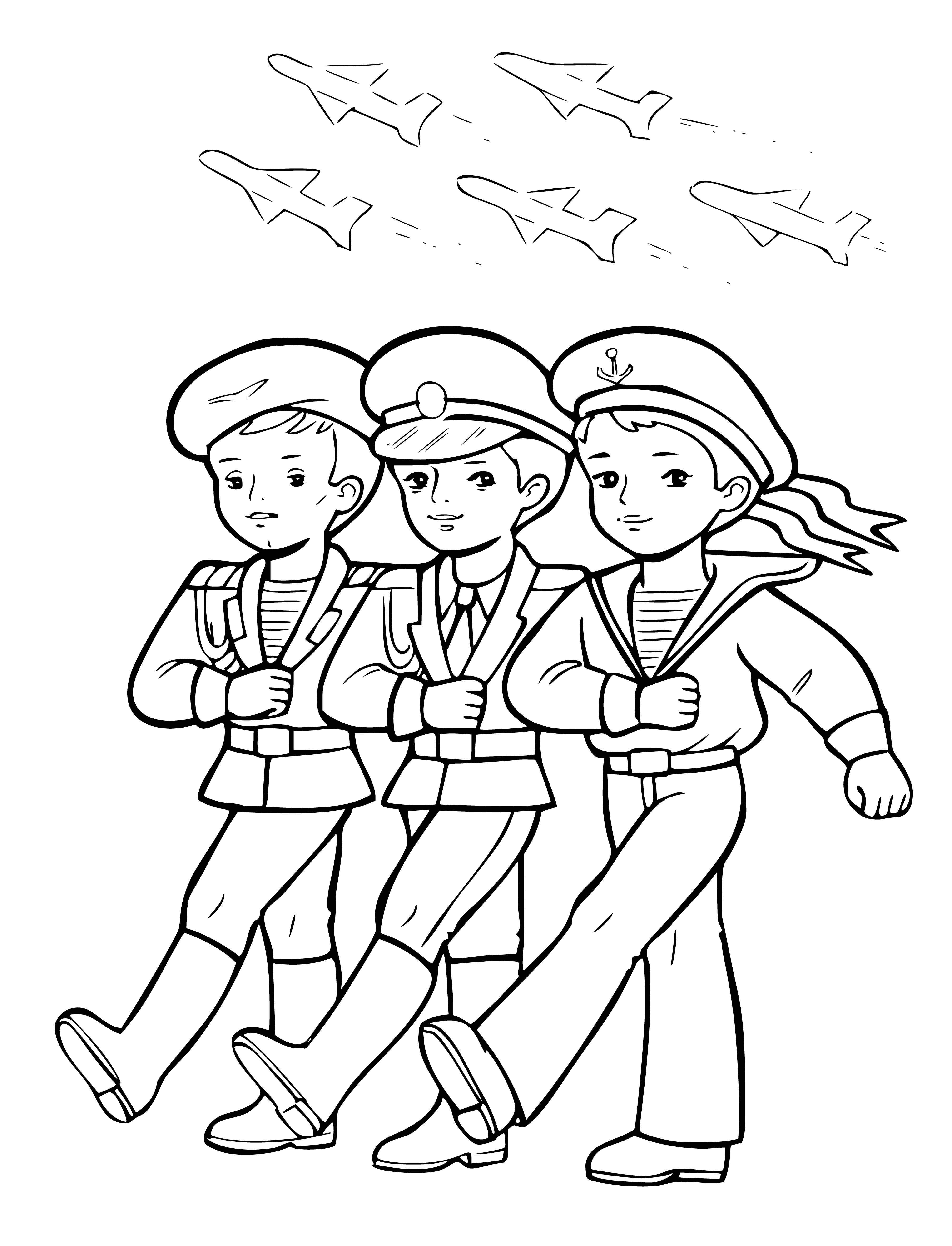 Parade coloring page