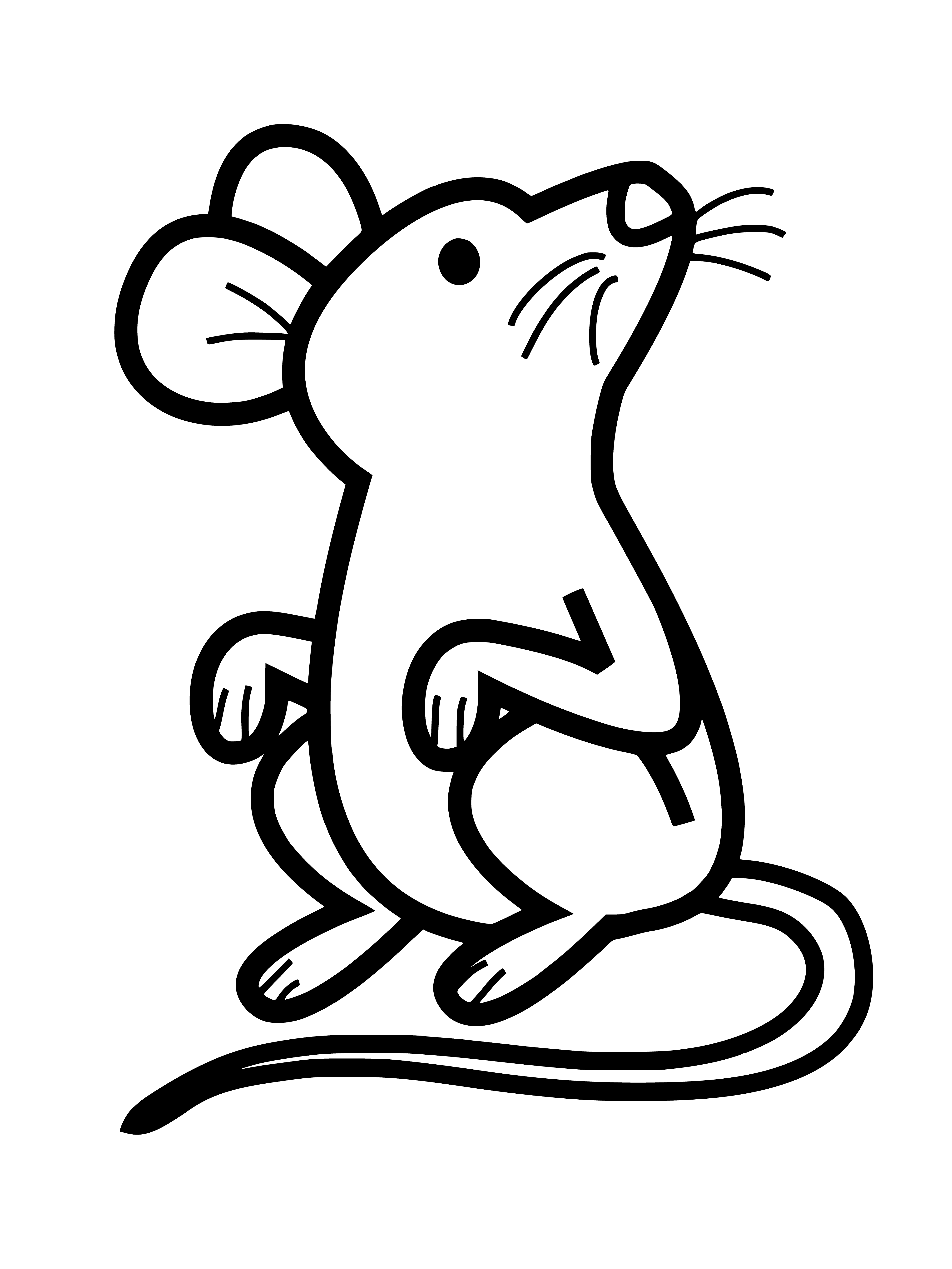 Мышь для распечатки