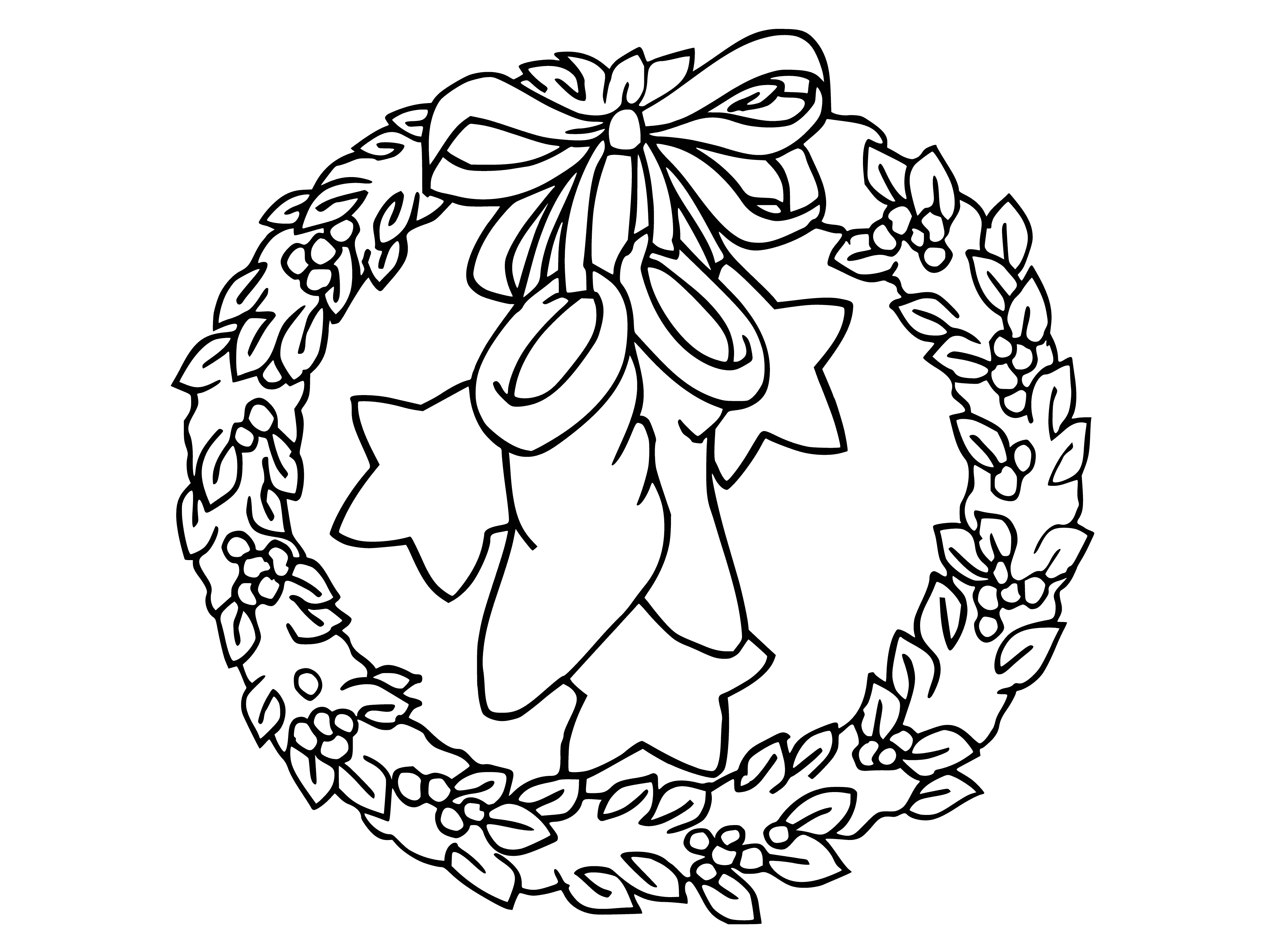 coloring page: it's a fun holiday craft to enjoy with the whole family.

Color a festive Christmas wreath - fun holiday craft for the whole family! #xmascraft #funwithfamily